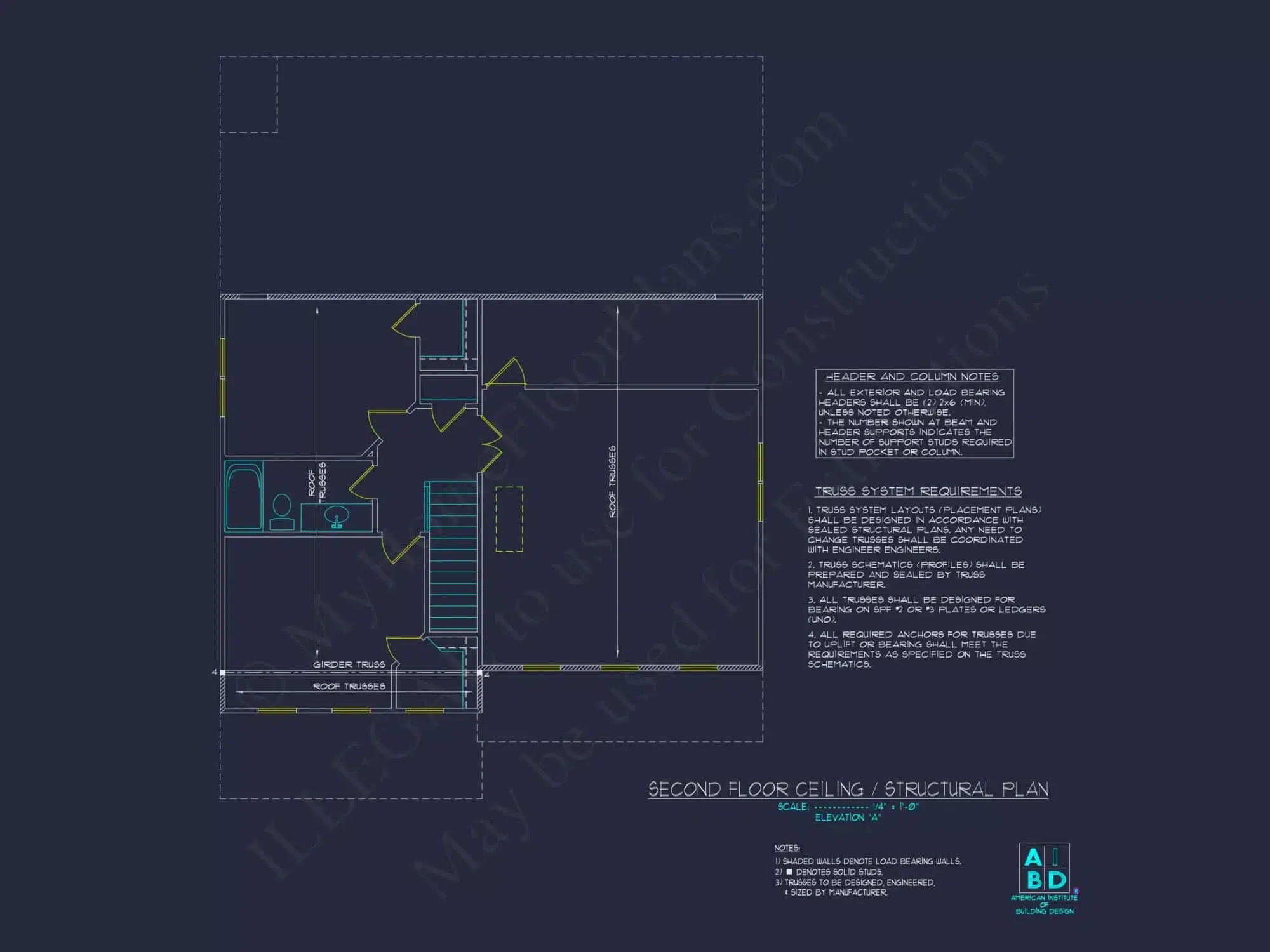 Modern Two-Story Home Plan with CAD Blueprint and Functional Layout
