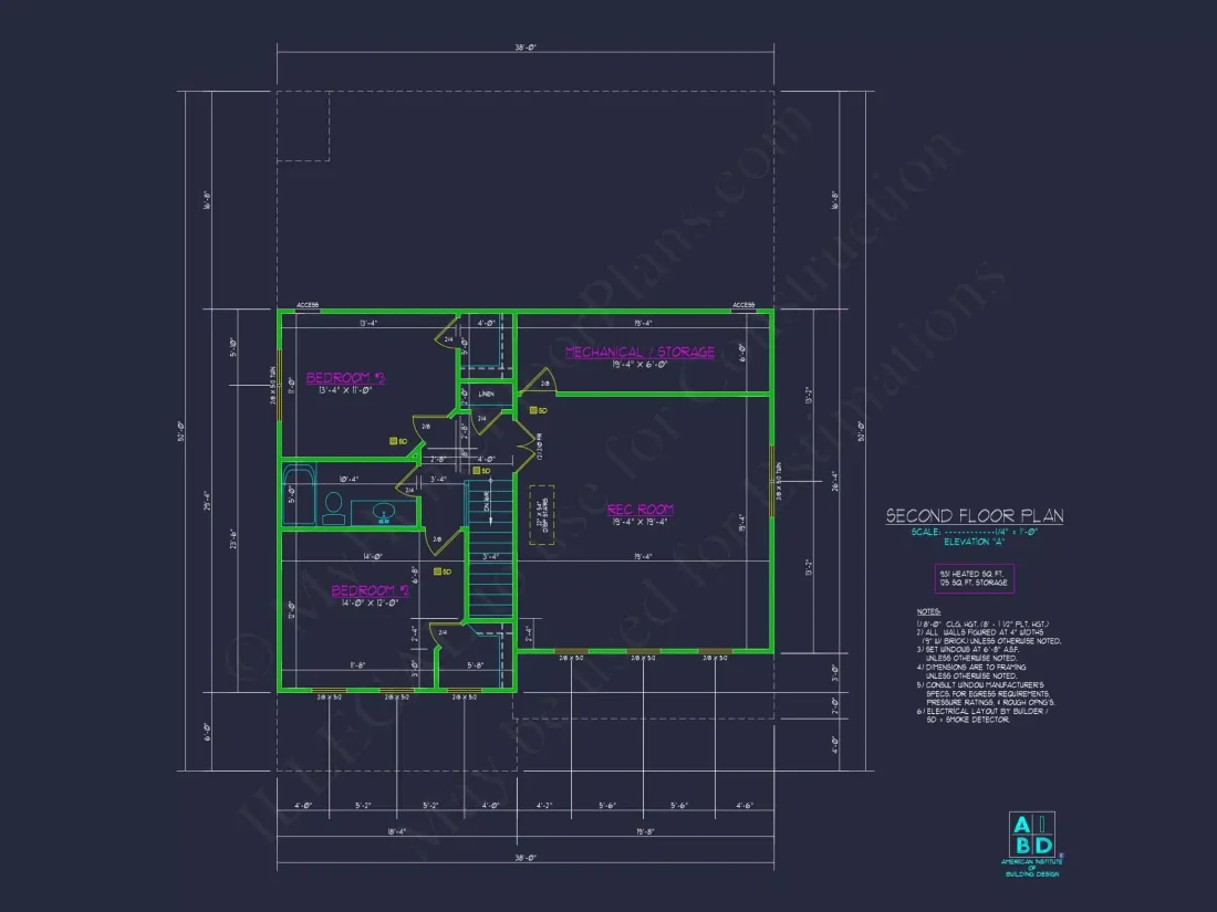 Modern Two-Story Home Plan with CAD Blueprint and Functional Layout