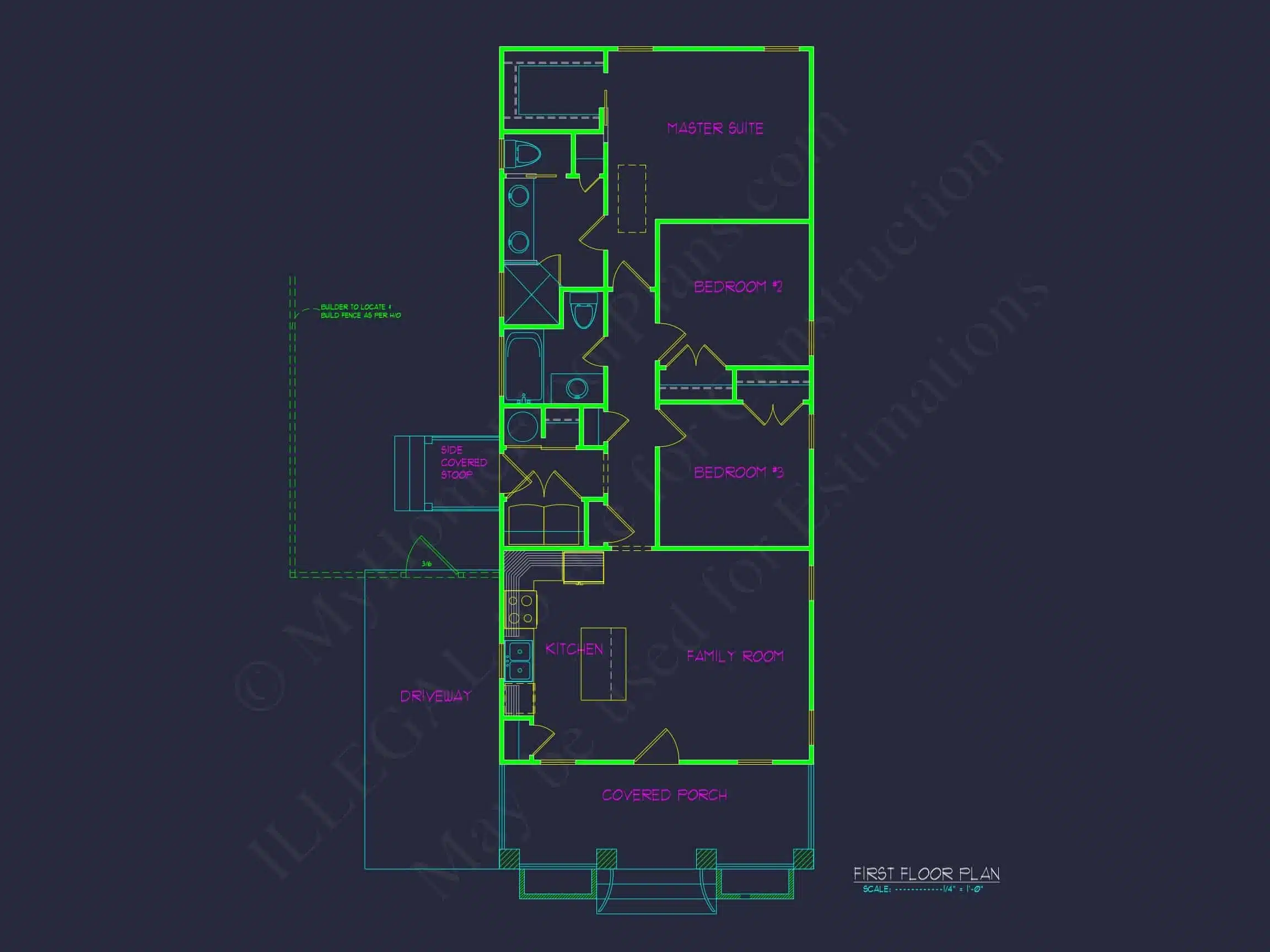16-1848 HOUSE PLAN - Compact Cottage House Plan With Cozy Design and CAD Blueprint 4 Compact Cottage Home Plan With Cozy Design and CAD Blueprint