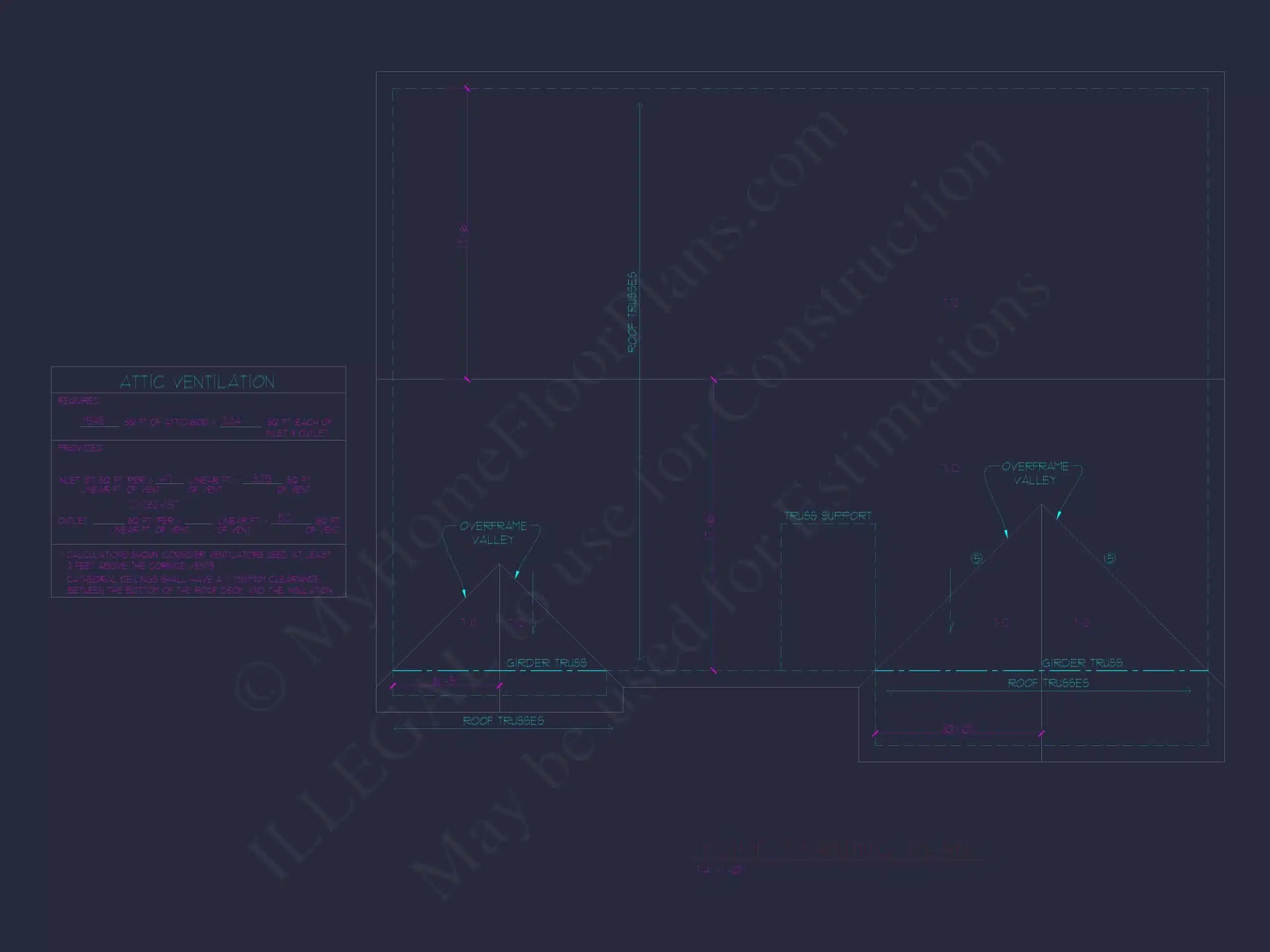 9-1466 HOUSE PLAN - Ranch House Floor Plan: 3-Bed, 2-Bath CAD Designs 4 Ranch Home Floor Plan 3-Bed, 2-Bath CAD Designs