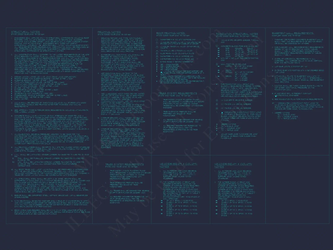 Ranch Home Floor Plan 3-Bed, 2-Bath CAD Designs