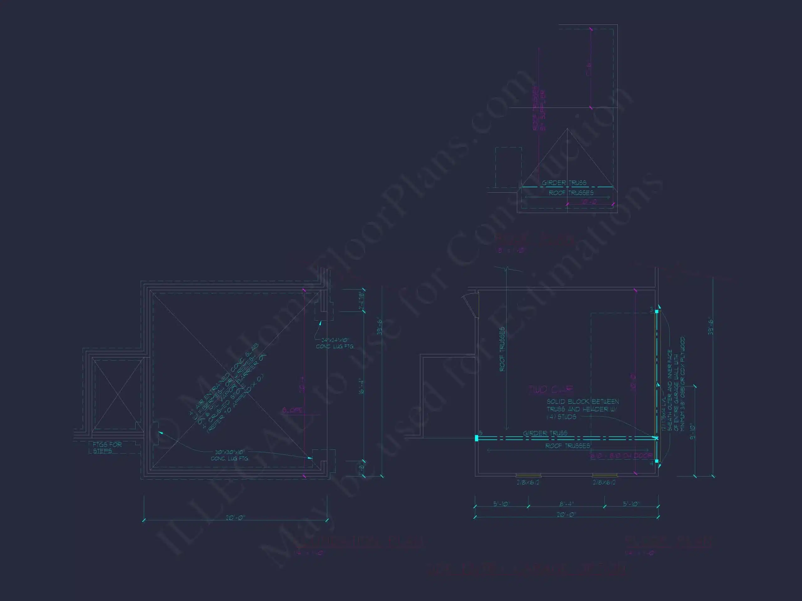 9-1466 HOUSE PLAN - Ranch House Floor Plan: 3-Bed, 2-Bath CAD Designs 5 Ranch Home Floor Plan 3-Bed, 2-Bath CAD Designs