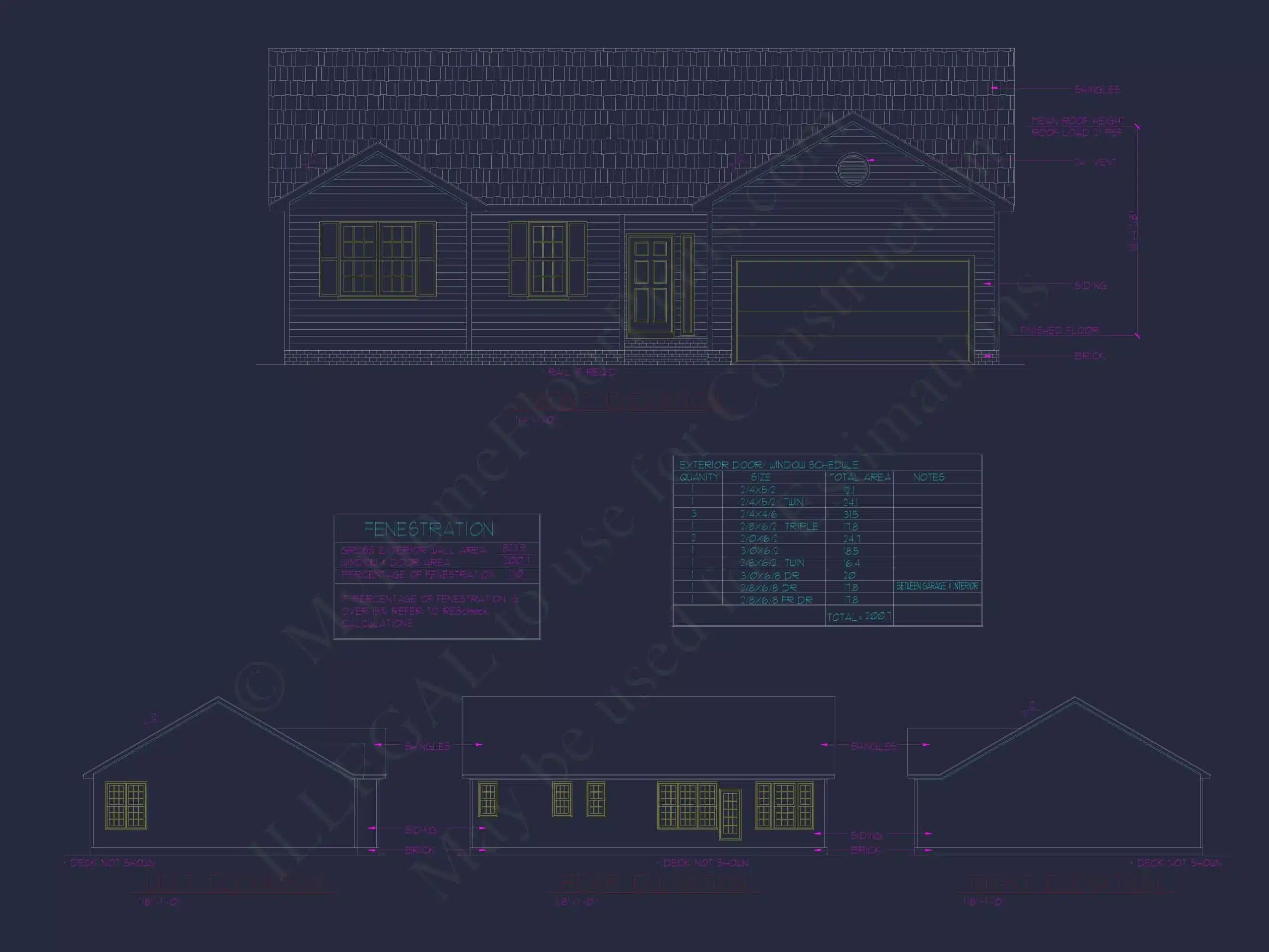 9-1466 HOUSE PLAN - Ranch House Floor Plan: 3-Bed, 2-Bath CAD Designs 2 Ranch Home Floor Plan 3-Bed, 2-Bath CAD Designs