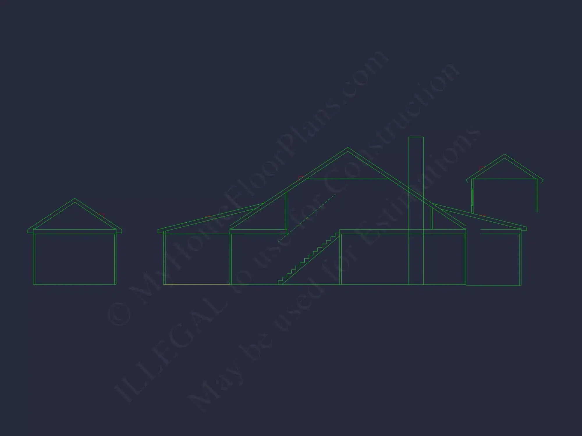 Charming 1.5-Story Craftsman House Plan with 2 Bedrooms & CAD Files