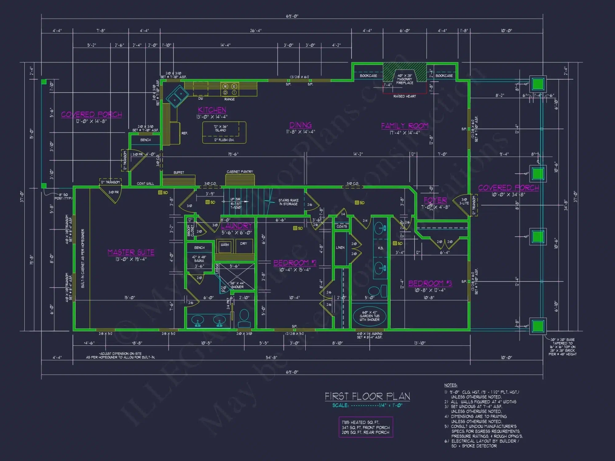 Charming 1.5-Story Craftsman House Plan with 2 Bedrooms & CAD Files