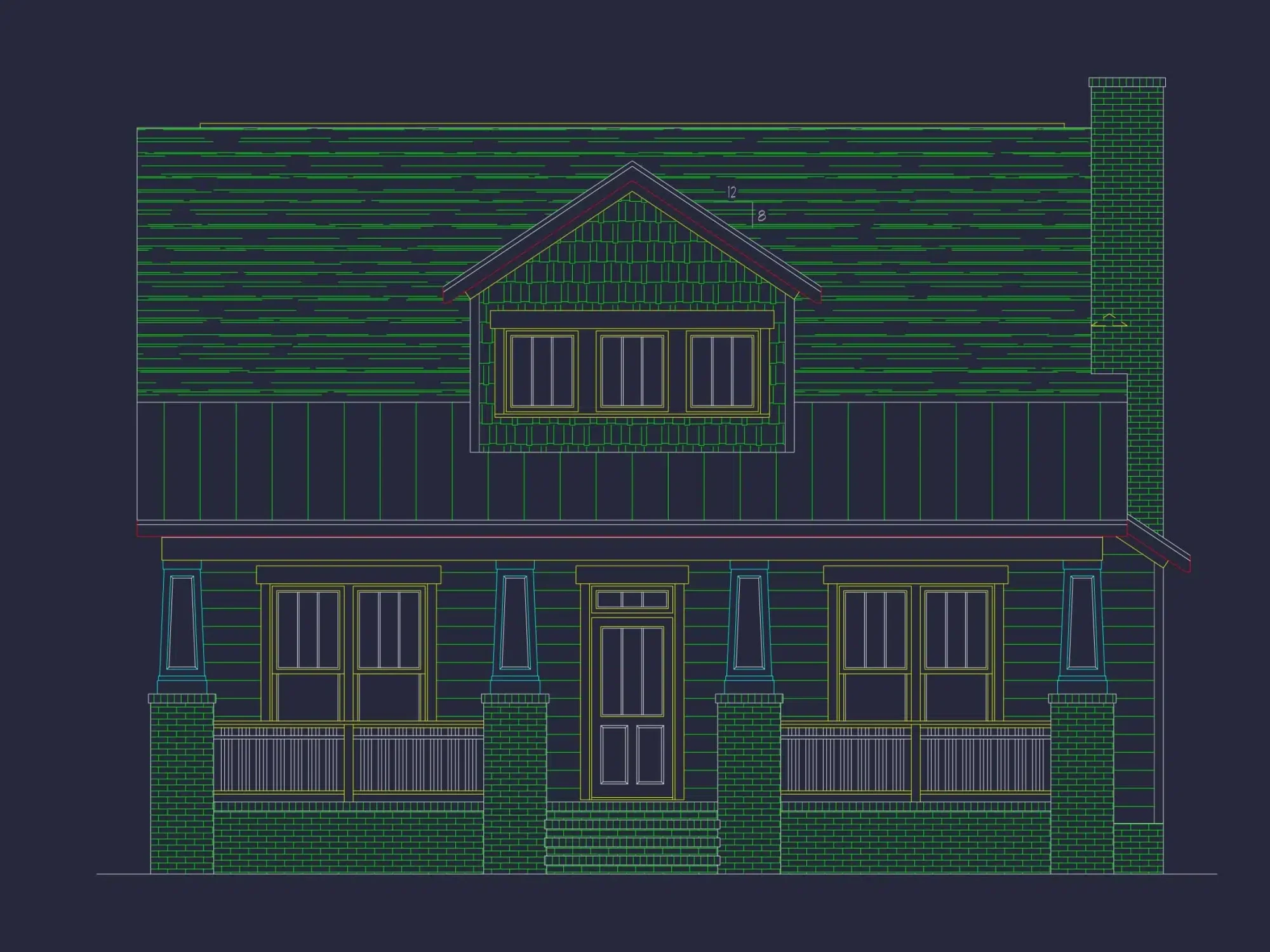 Charming 1.5-Story Craftsman House Plan with 2 Bedrooms & CAD Files