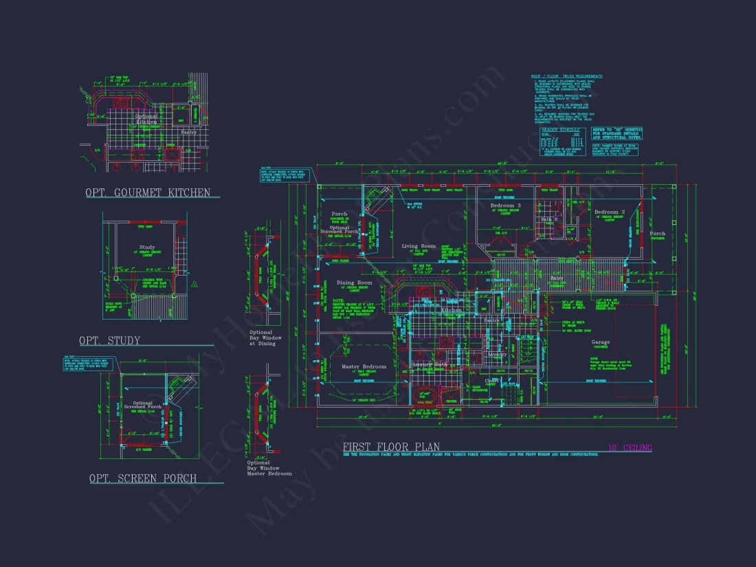 Colonial Farmhouse: 2-Story House Plan with Timeless Charm