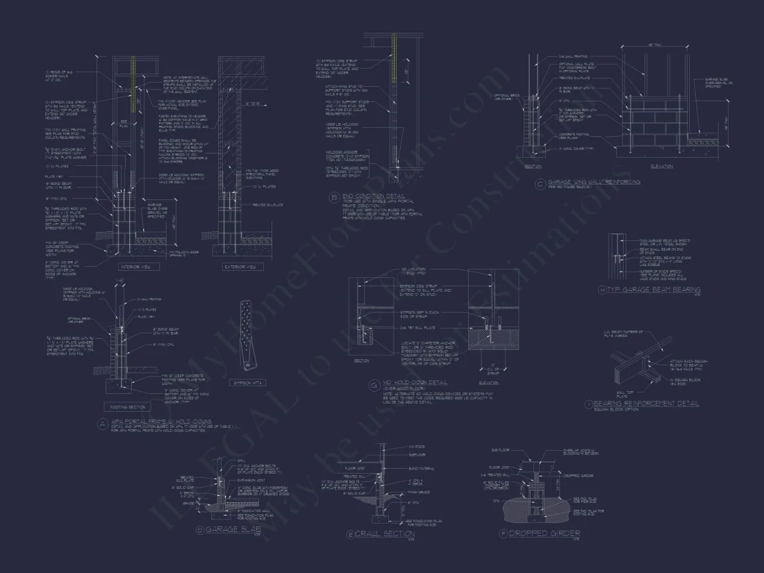 Custom 3-Story House Plan with 5 Bedrooms & CAD Designs