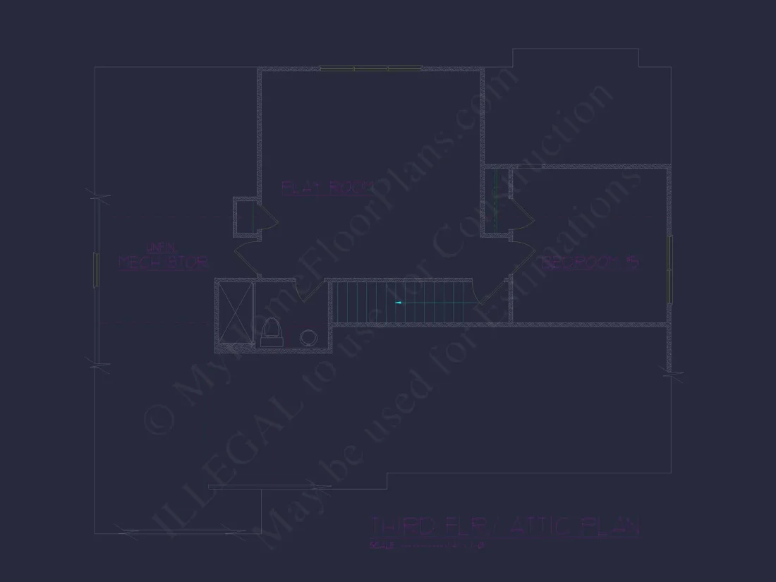 Custom 3-Story House Plan with 5 Bedrooms & CAD Designs