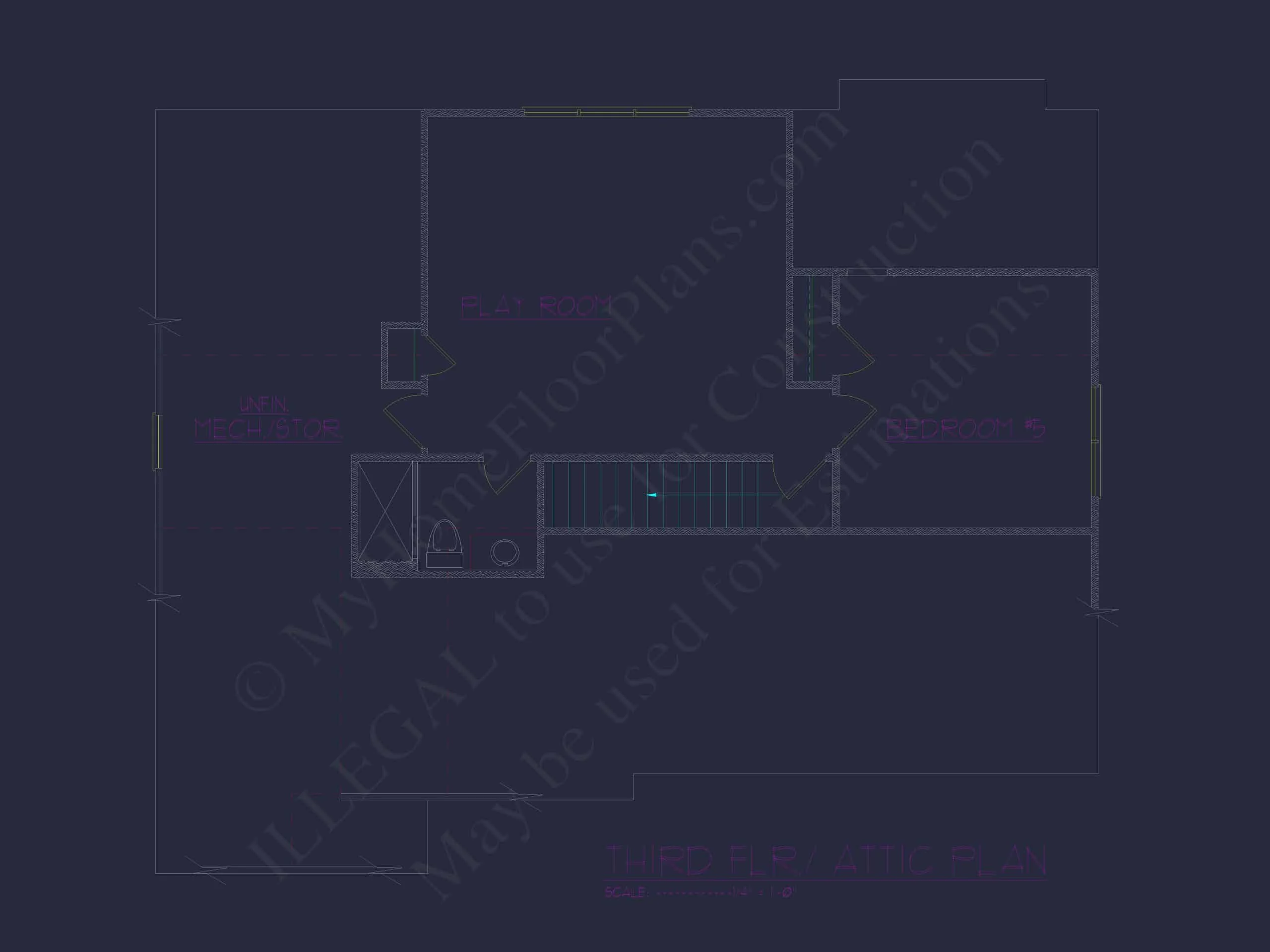 Custom 3-Story House Plan with 5 Bedrooms & CAD Designs