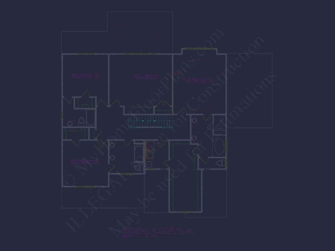 Custom 3-Story House Plan with 5 Bedrooms & CAD Designs