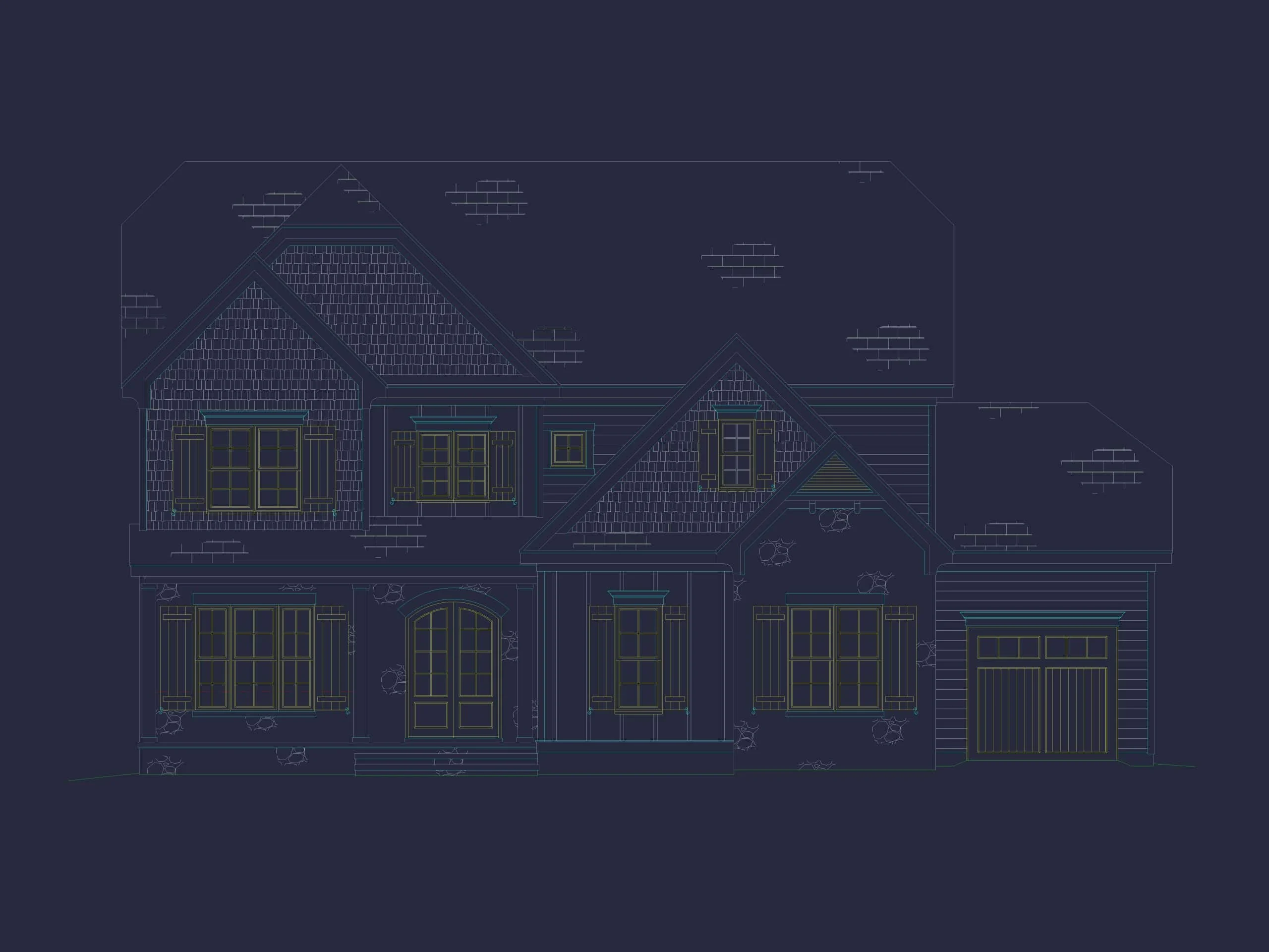 Custom 3-Story House Plan with 5 Bedrooms & CAD Designs