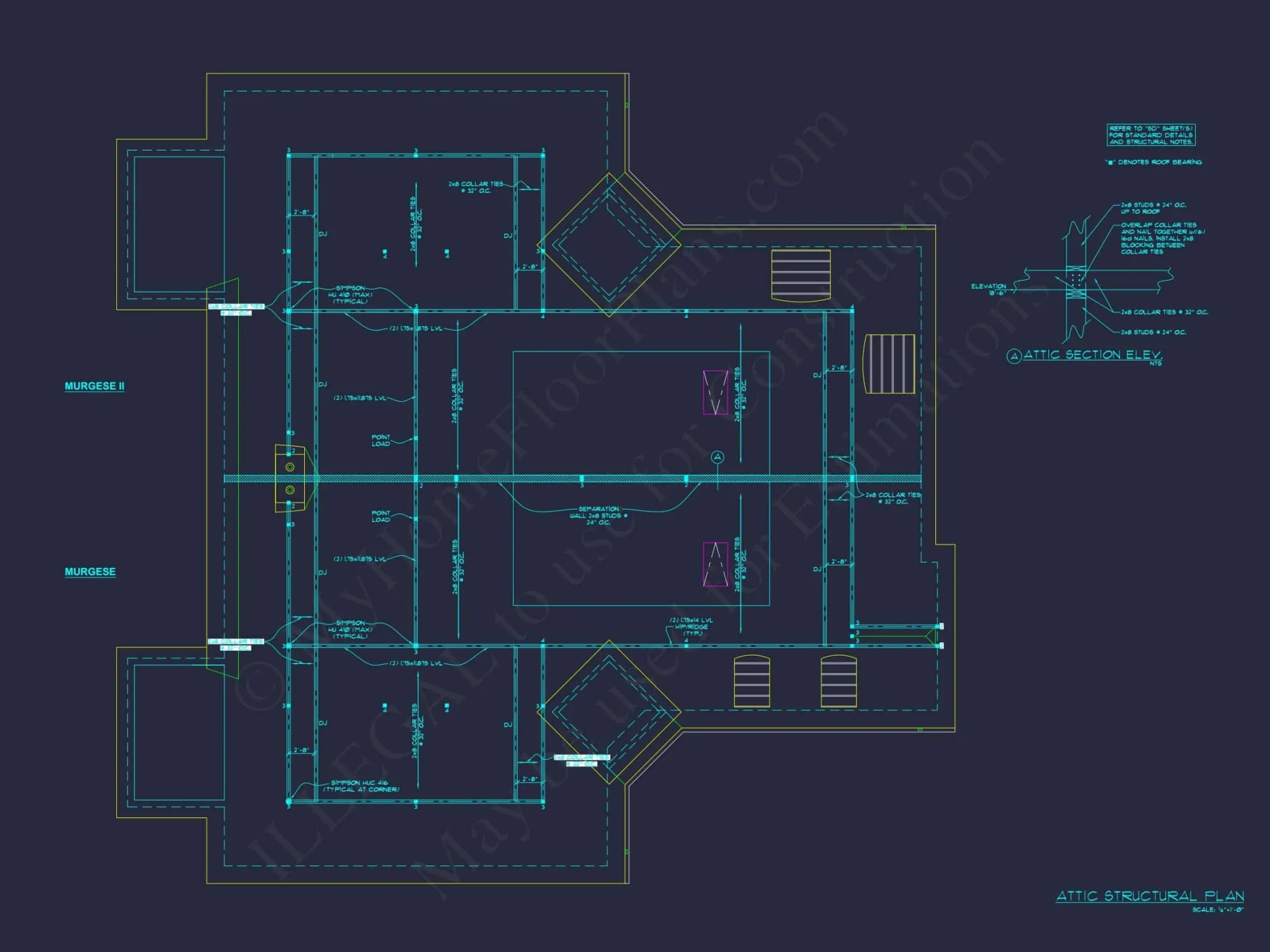 Elegant Home Plan with Detailed Floor Plan, CAD Blueprint & Designs