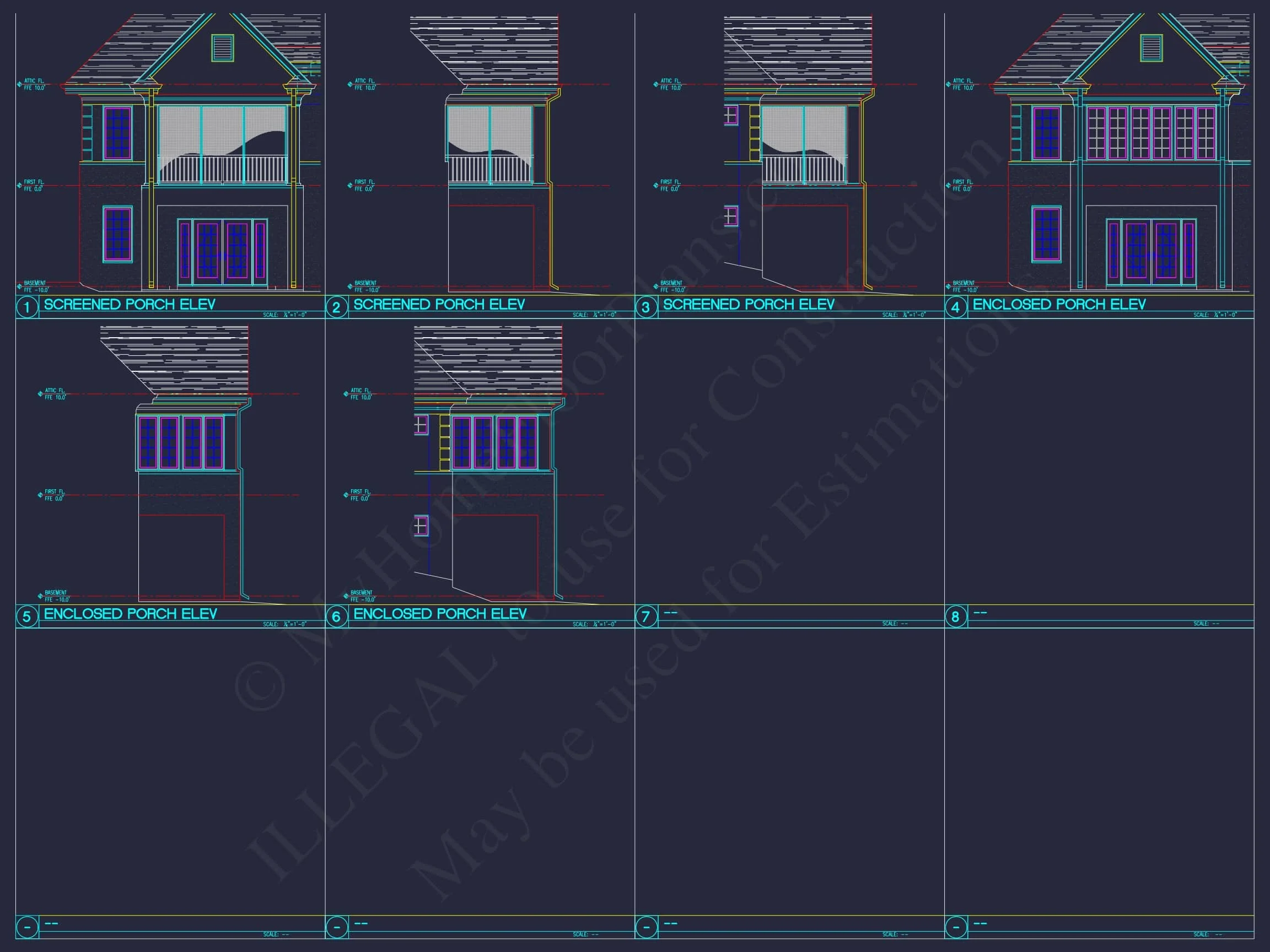 10-1929B DUPLEX PLAN - Elegant House Plan with Detailed Floor Plan, CAD Blueprint & Designs 20 Elegant Home Plan with Detailed Floor Plan, CAD Blueprint & Designs