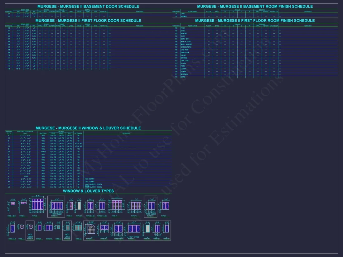 Elegant Home Plan with Detailed Floor Plan, CAD Blueprint & Designs