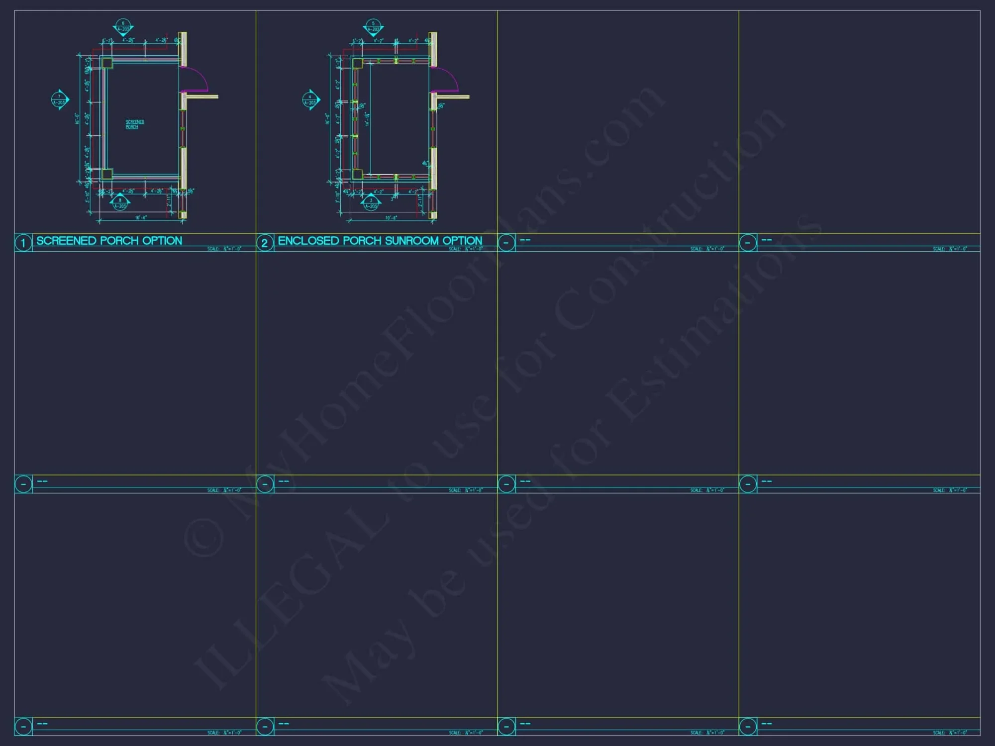 Elegant Home Plan with Detailed Floor Plan, CAD Blueprint & Designs