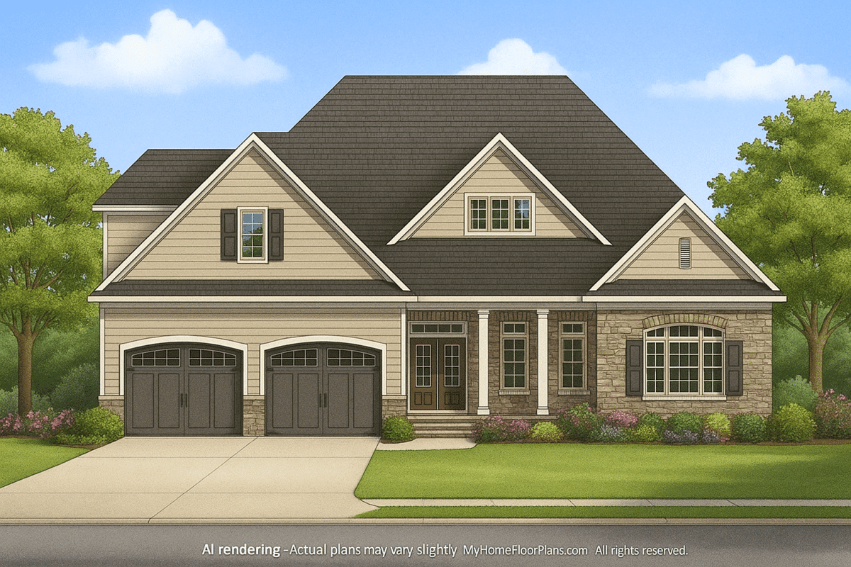 IMPORTANT Make the house as realistic as possible, landscape orientation, and display entire house. Do not cut off right or left side of house!