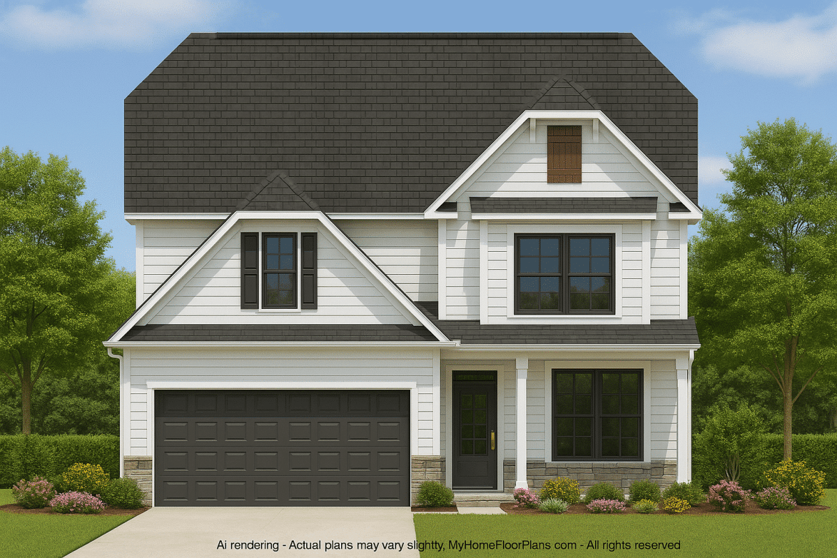 IMPORTANT Make the house as realistic as possible, landscape orientation, and display entire house. Do not cut off right or left side of house!