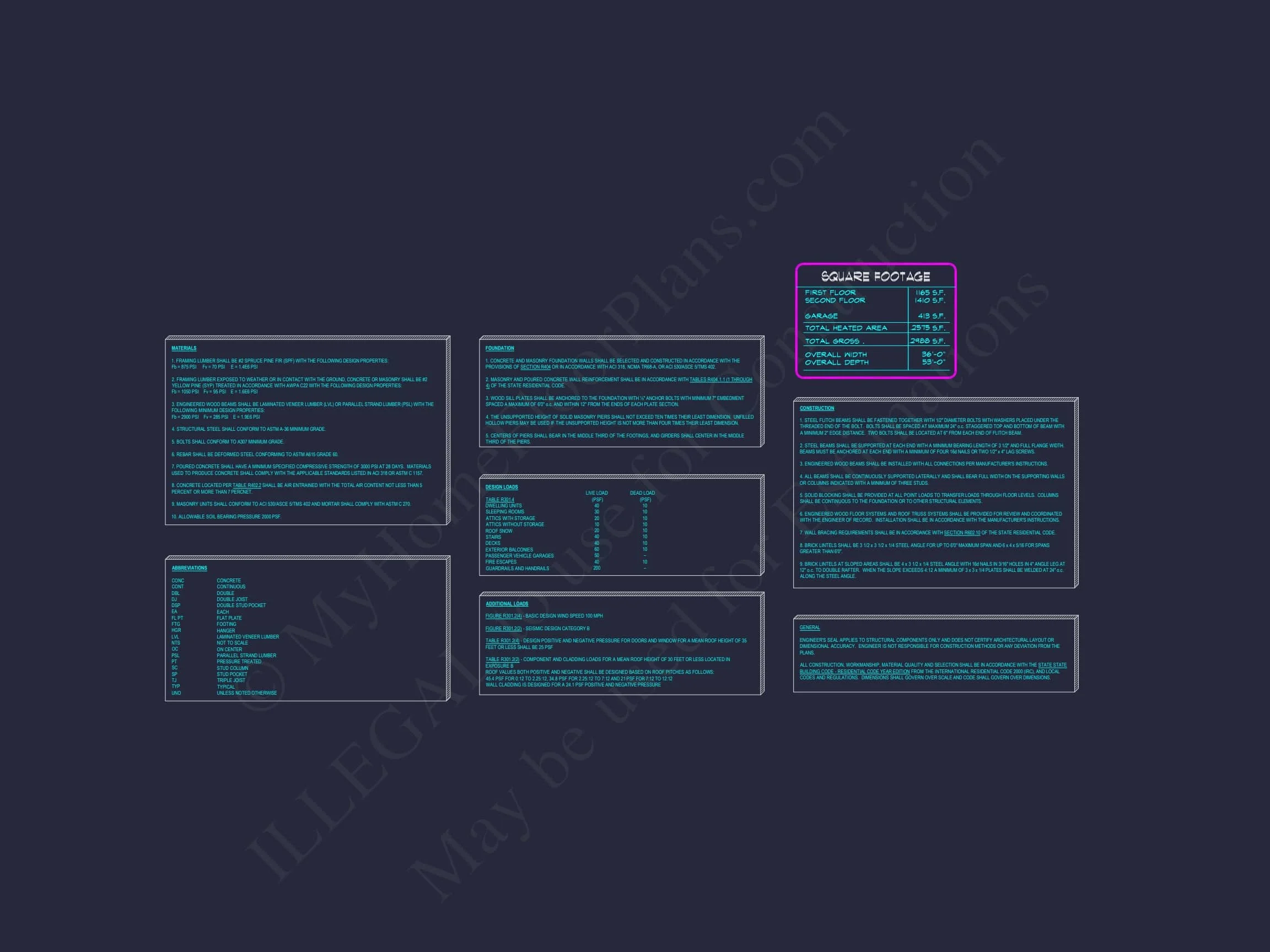 9-1651B HOUSE PLAN - Modern 2-Story House Plan | Architecture, Floor Plans & CAD Designs 5 Modern 2-Story House Plan with Customizable CAD Designs