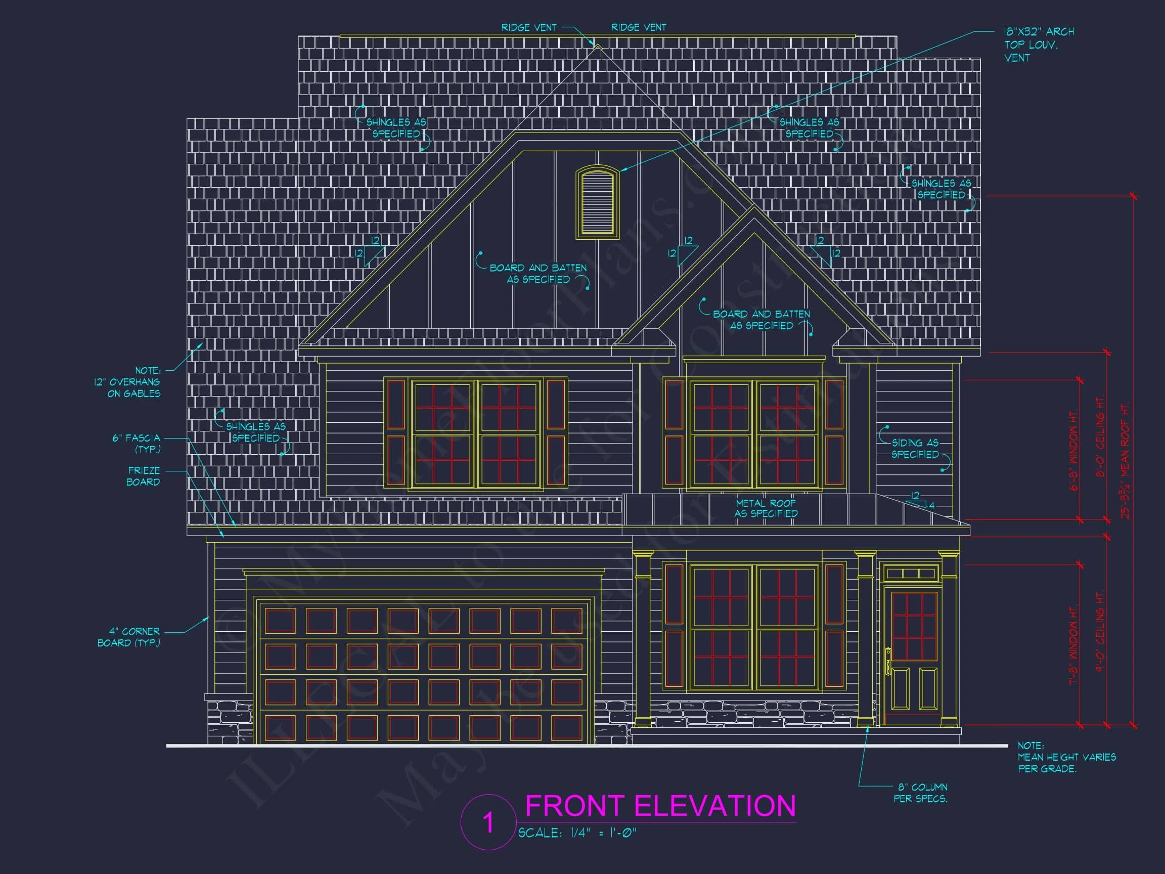 9-1651B HOUSE PLAN - Modern 2-Story House Plan | Architecture, Floor Plans & CAD Designs 2 Modern 2-Story House Plan with Customizable CAD Designs