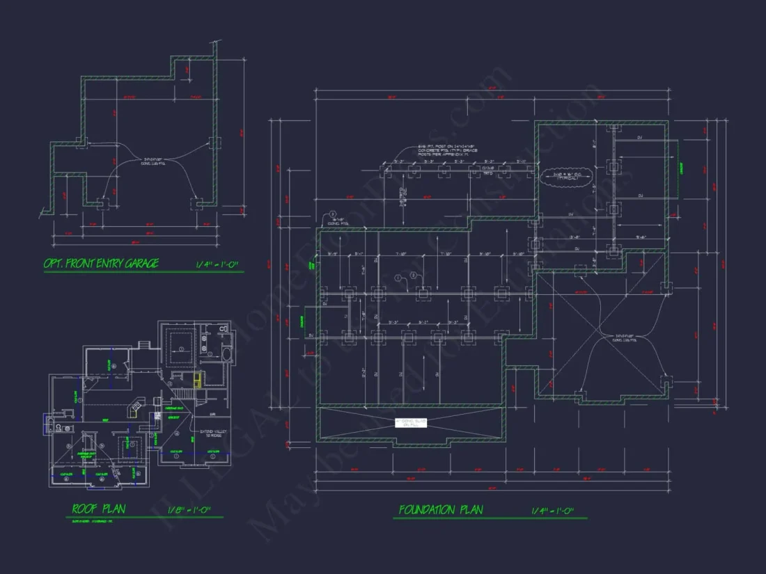 Craftsman Home Plan – Detailed Floor Plan & CAD Designs