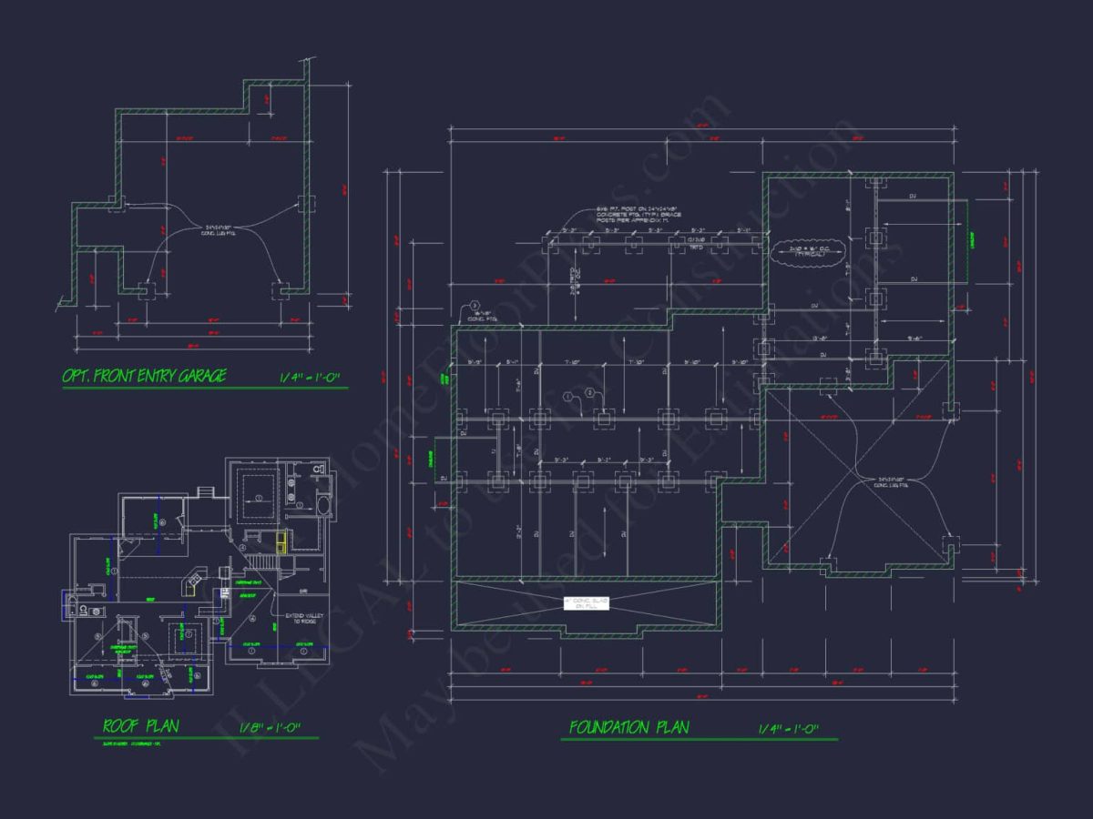 Craftsman Home Plan – Detailed Floor Plan & CAD Designs