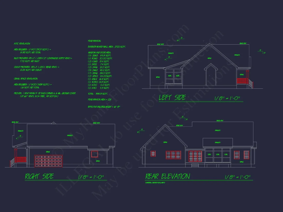 Craftsman Home Plan – Detailed Floor Plan & CAD Designs