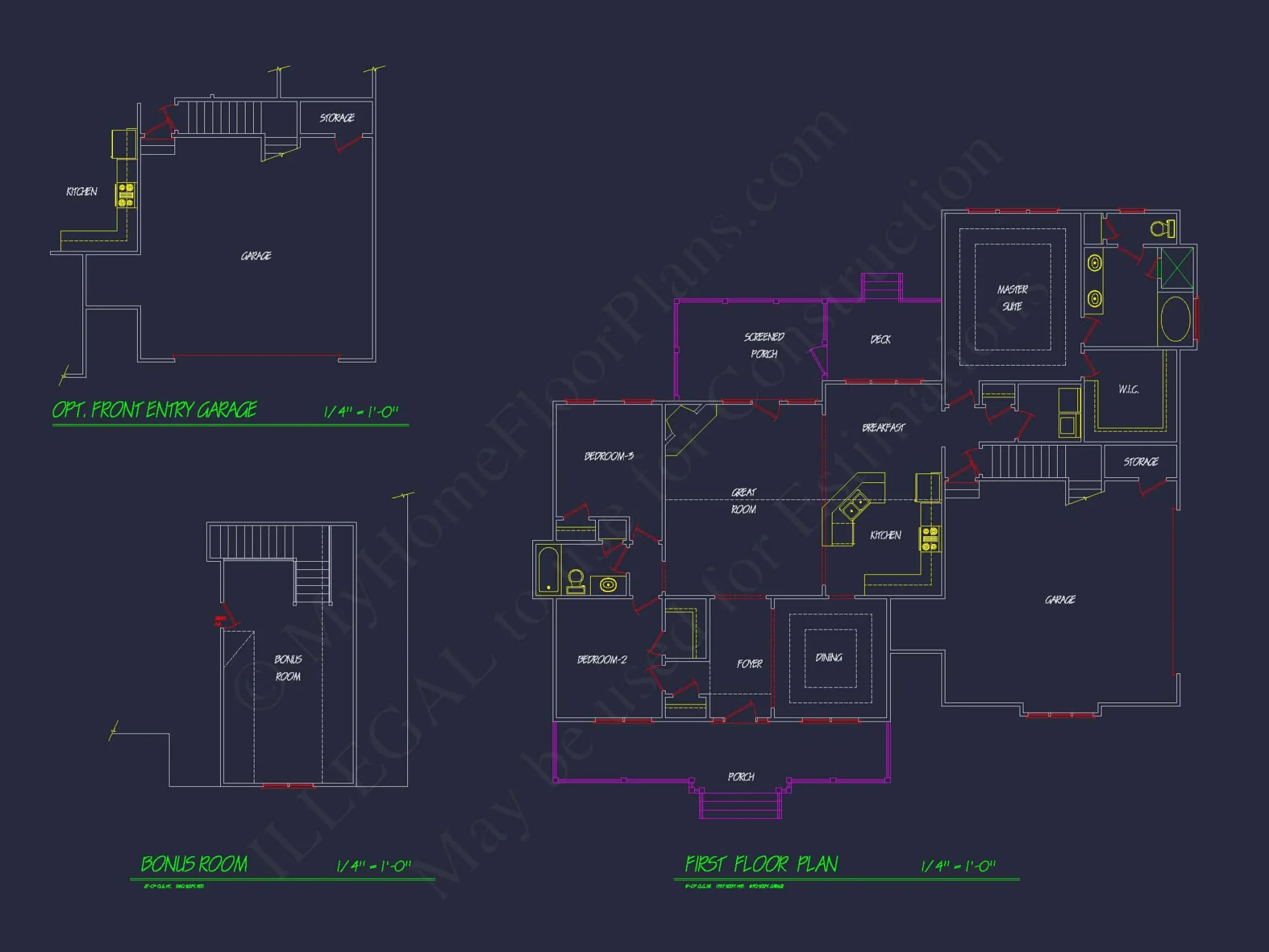 Craftsman Home Plan – Detailed Floor Plan & CAD Designs
