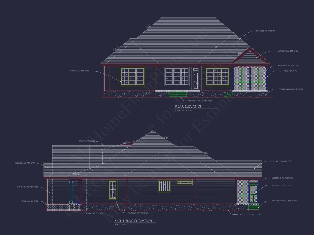 Craftsman Home Plan with Bonus Room and 3 Bedrooms