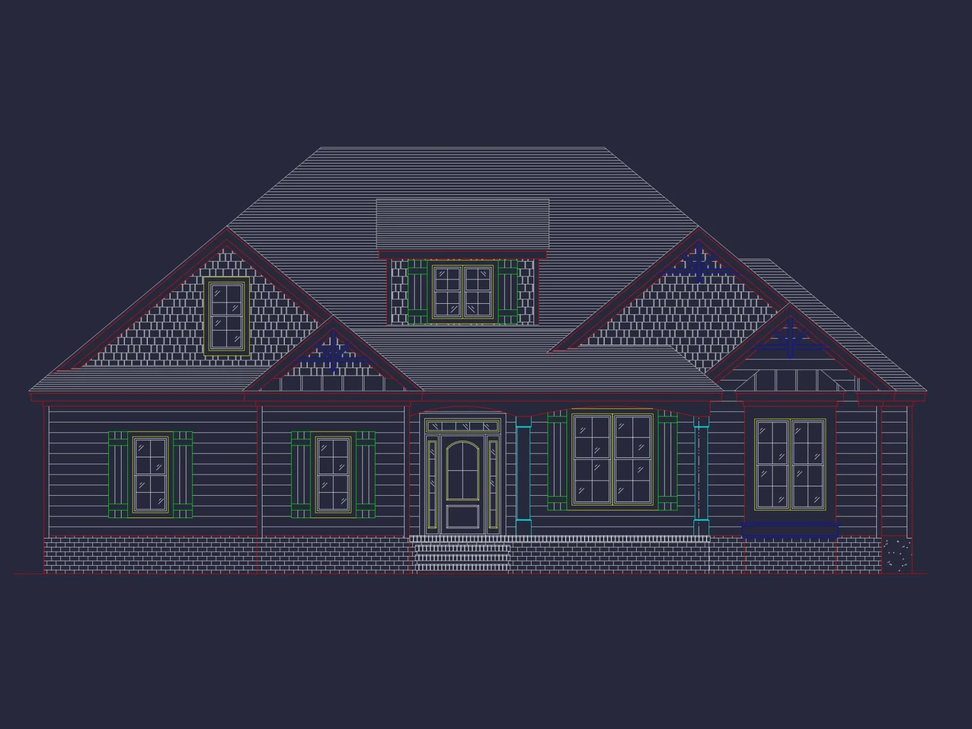 Craftsman Home Plan with Bonus Room and 3 Bedrooms