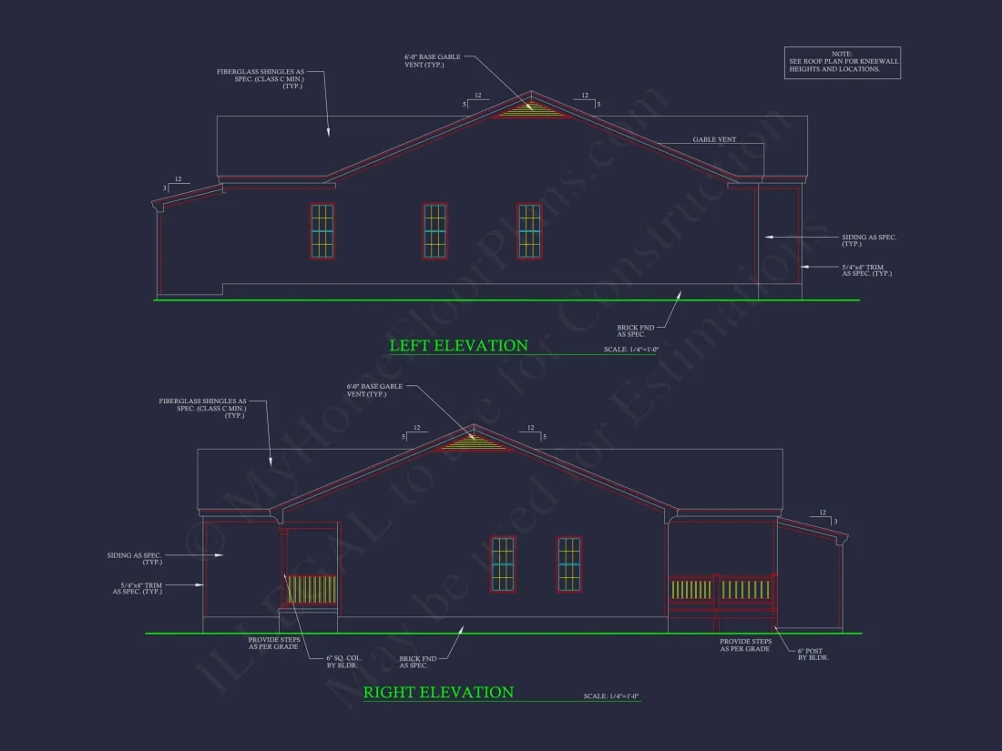 Charming 1-Story Traditional Ranch House Plan with 5 Bedrooms