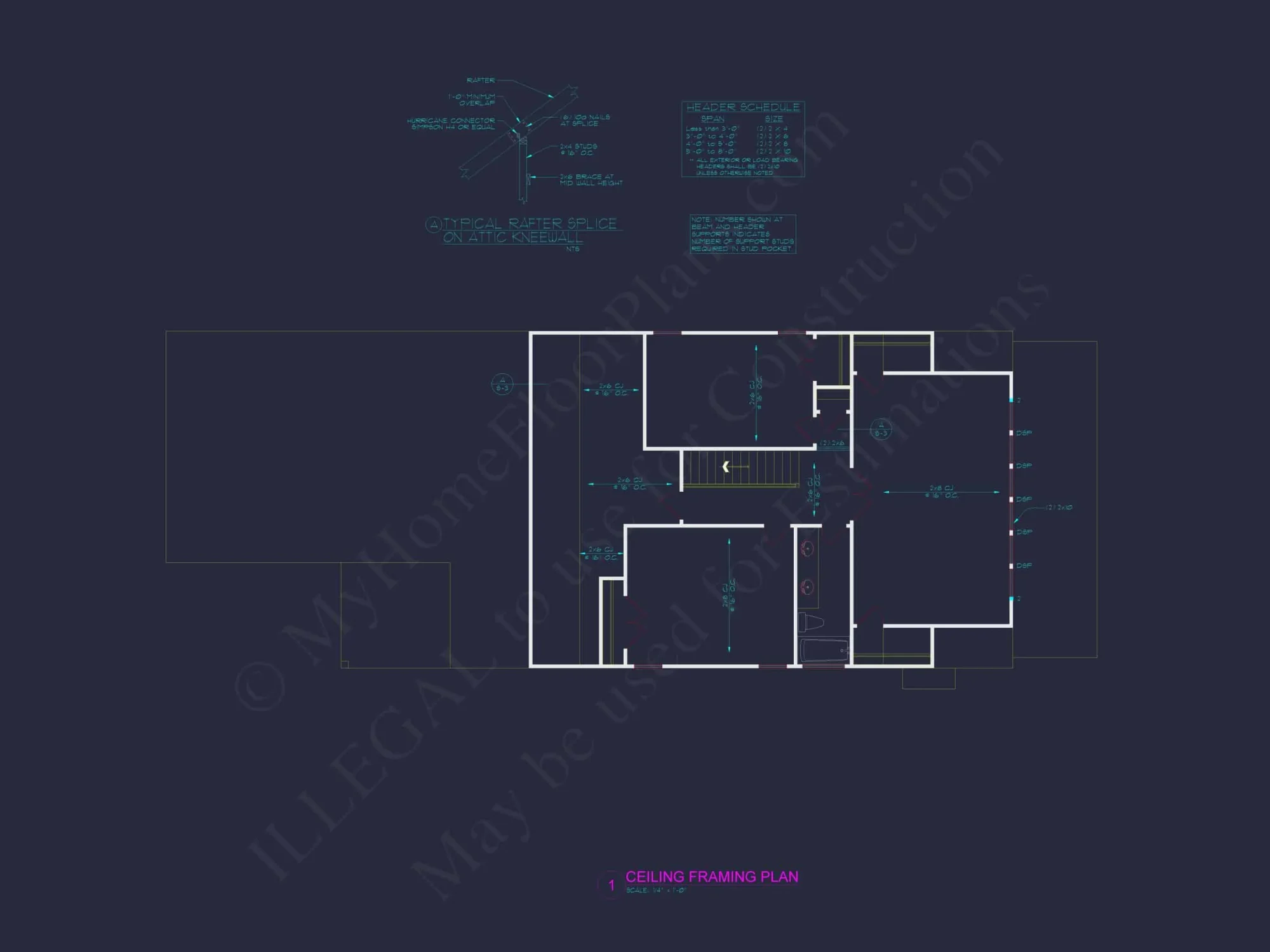 Craftsman Home Plan with Spacious Floor Designs and CAD Blueprint