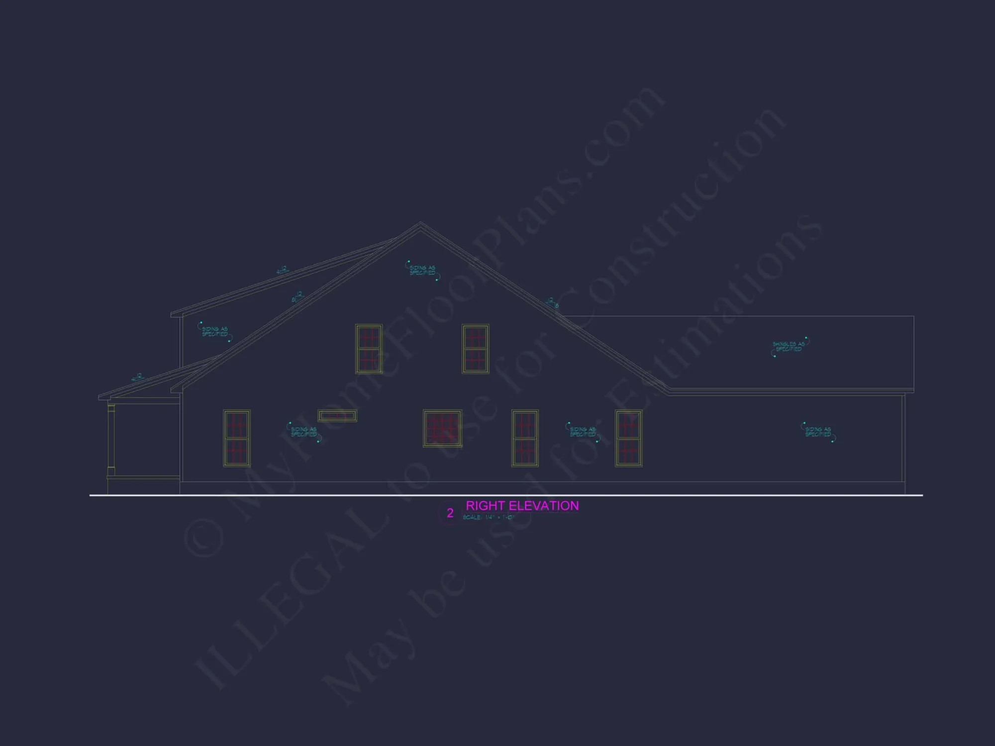 Craftsman Home Plan with Spacious Floor Designs and CAD Blueprint