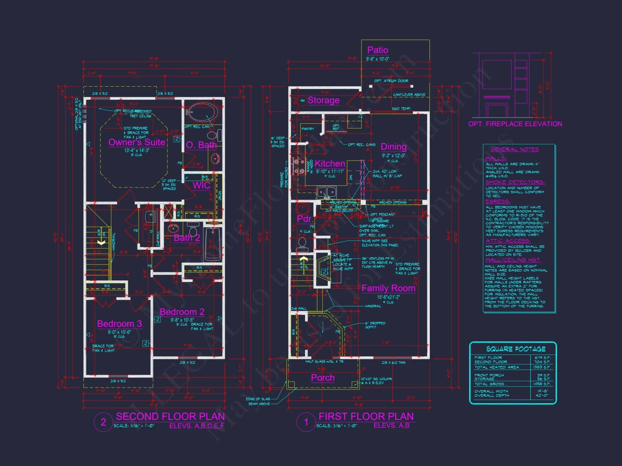 Contemporary 2-Story Townhome Design with Open Layout