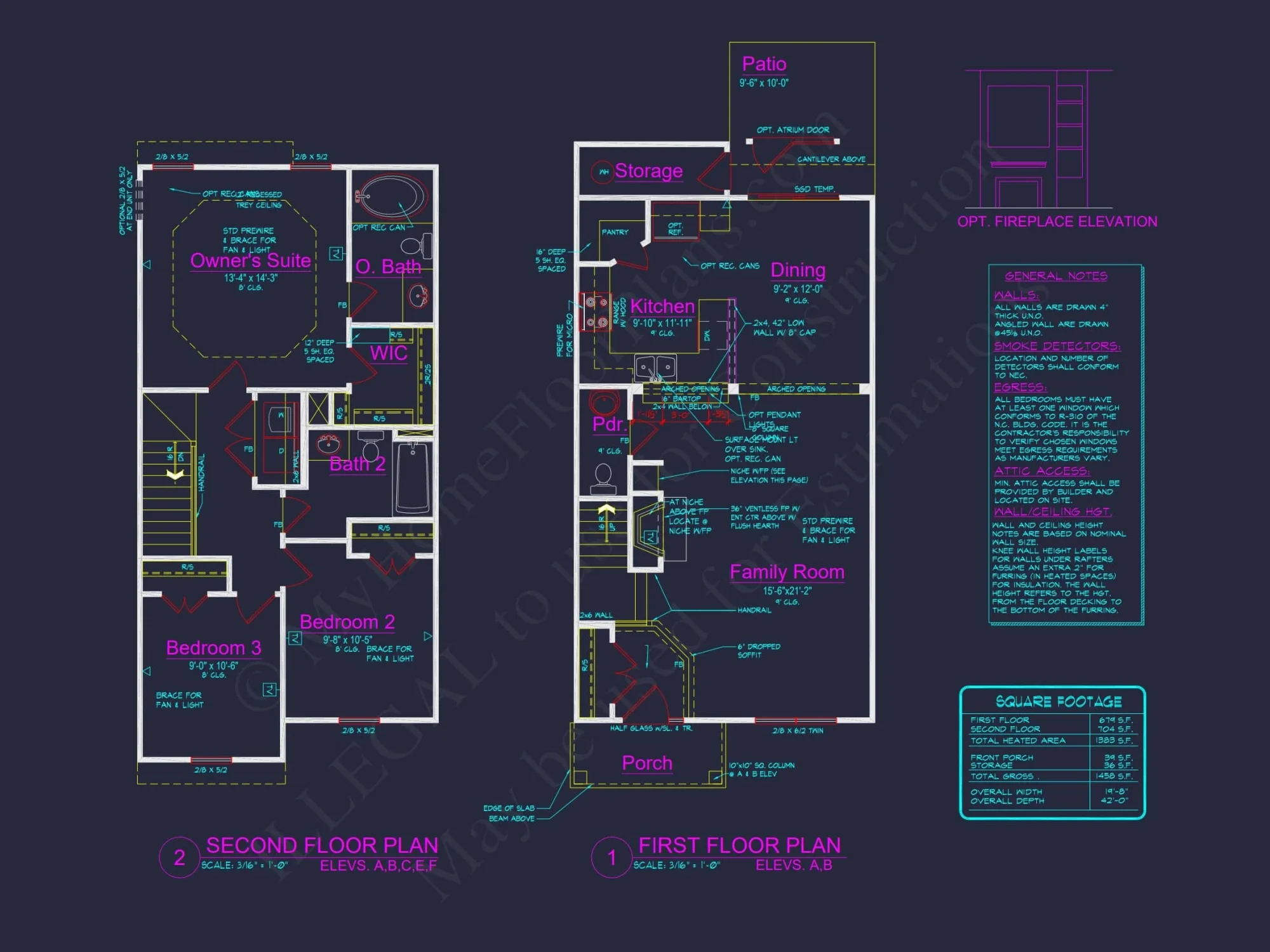 Contemporary 2-Story Townhome Design with Open Layout