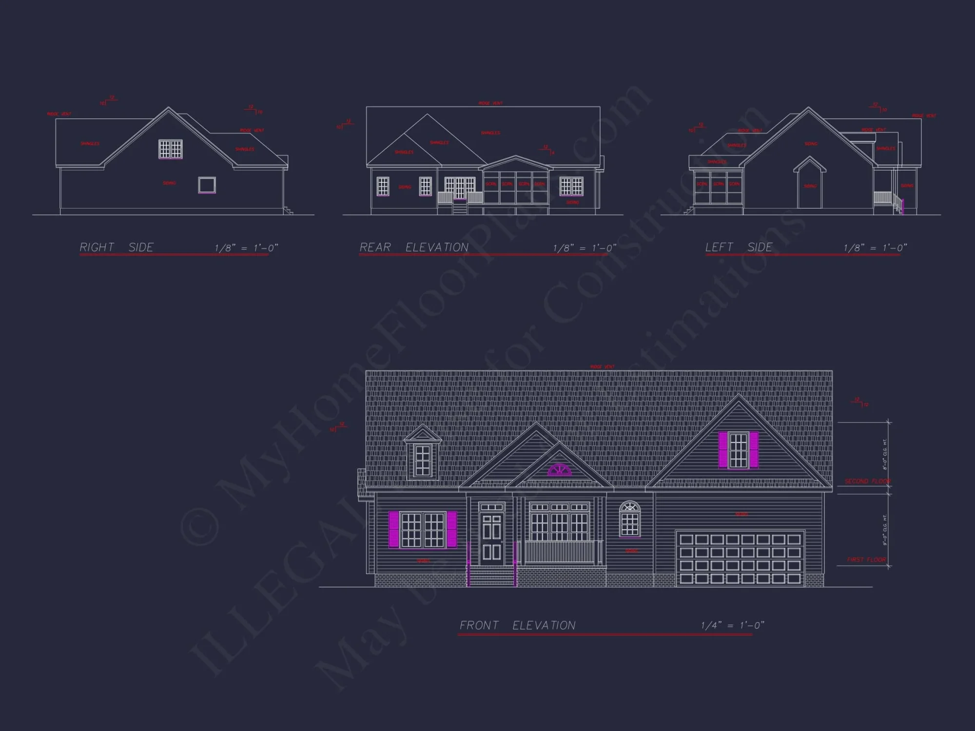 Country 1.5 Story Home Plan with Open Floor Plan – 2,224 Sq Ft