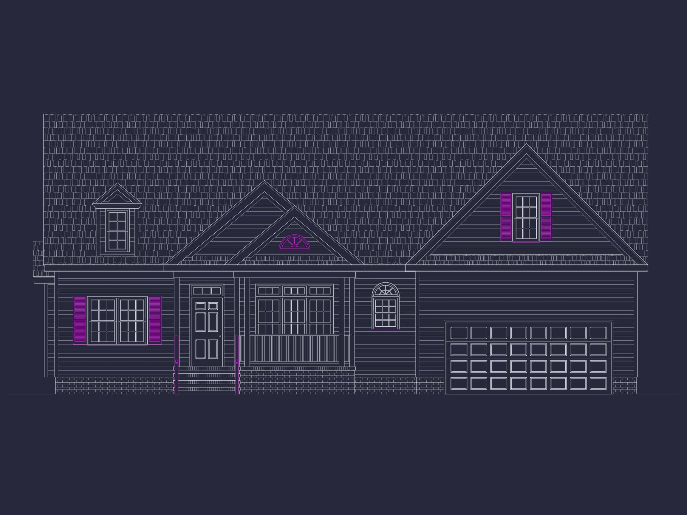 9-1531 HOUSE PLAN - Cape Cod Home Plan - 4-Bed, 3-Bath, 2,224 SF 2 Country 1.5 Story Home Plan with Open Floor Plan – 2,224 Sq Ft