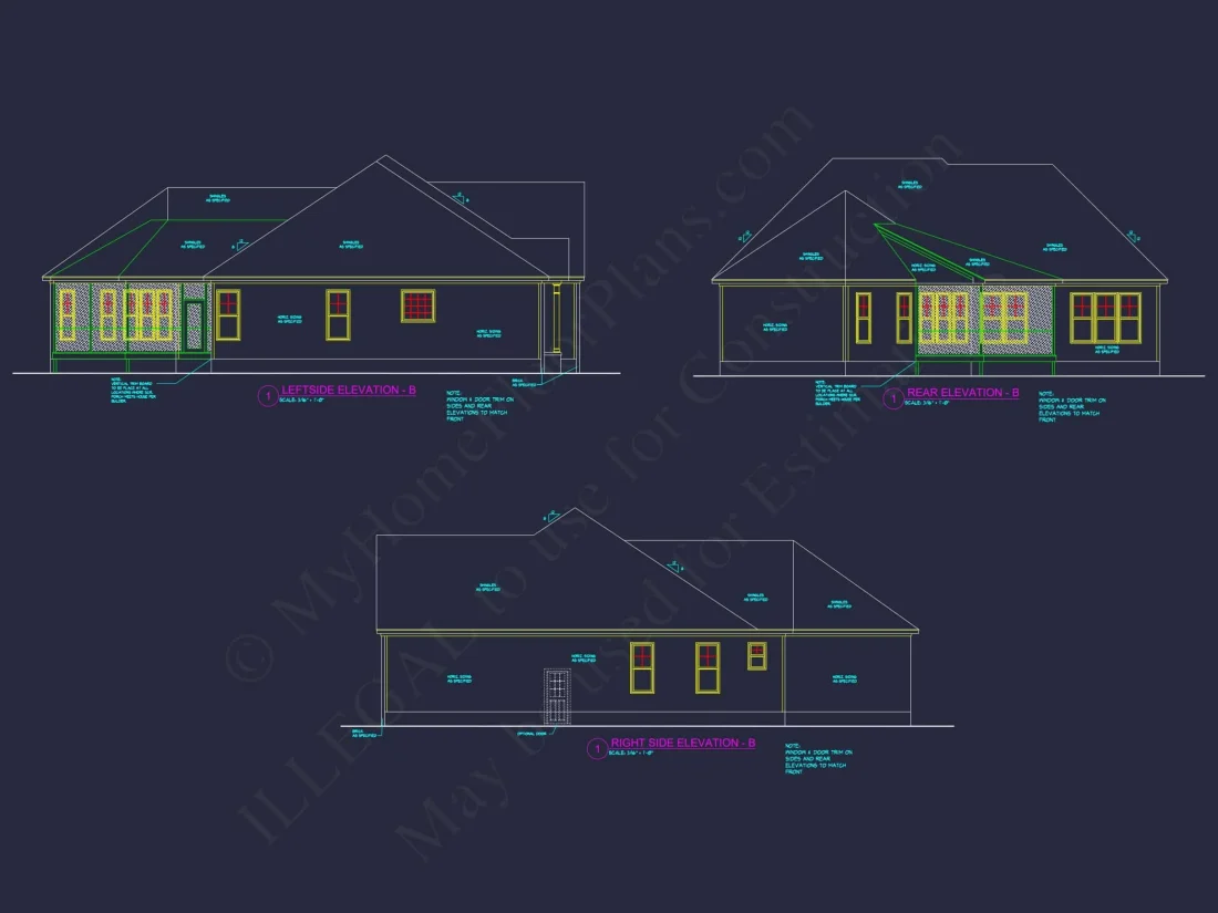 Craftsman 1.5-Story House Plan with Vaulted Ceilings & Porches