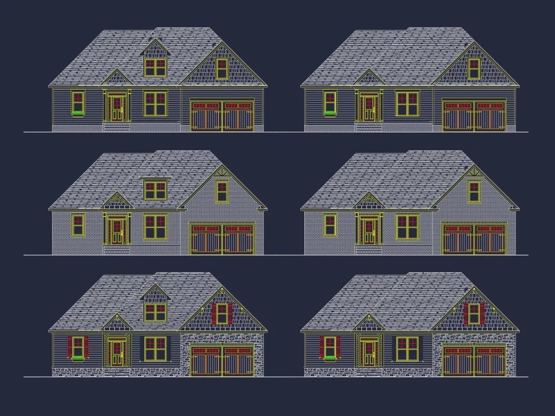 Craftsman 1.5-Story House Plan with Vaulted Ceilings & Porches