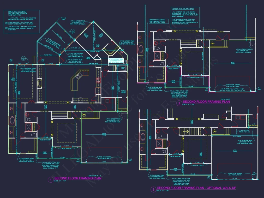 Craftsman 1.5-Story House Plan with Vaulted Ceilings & Porches