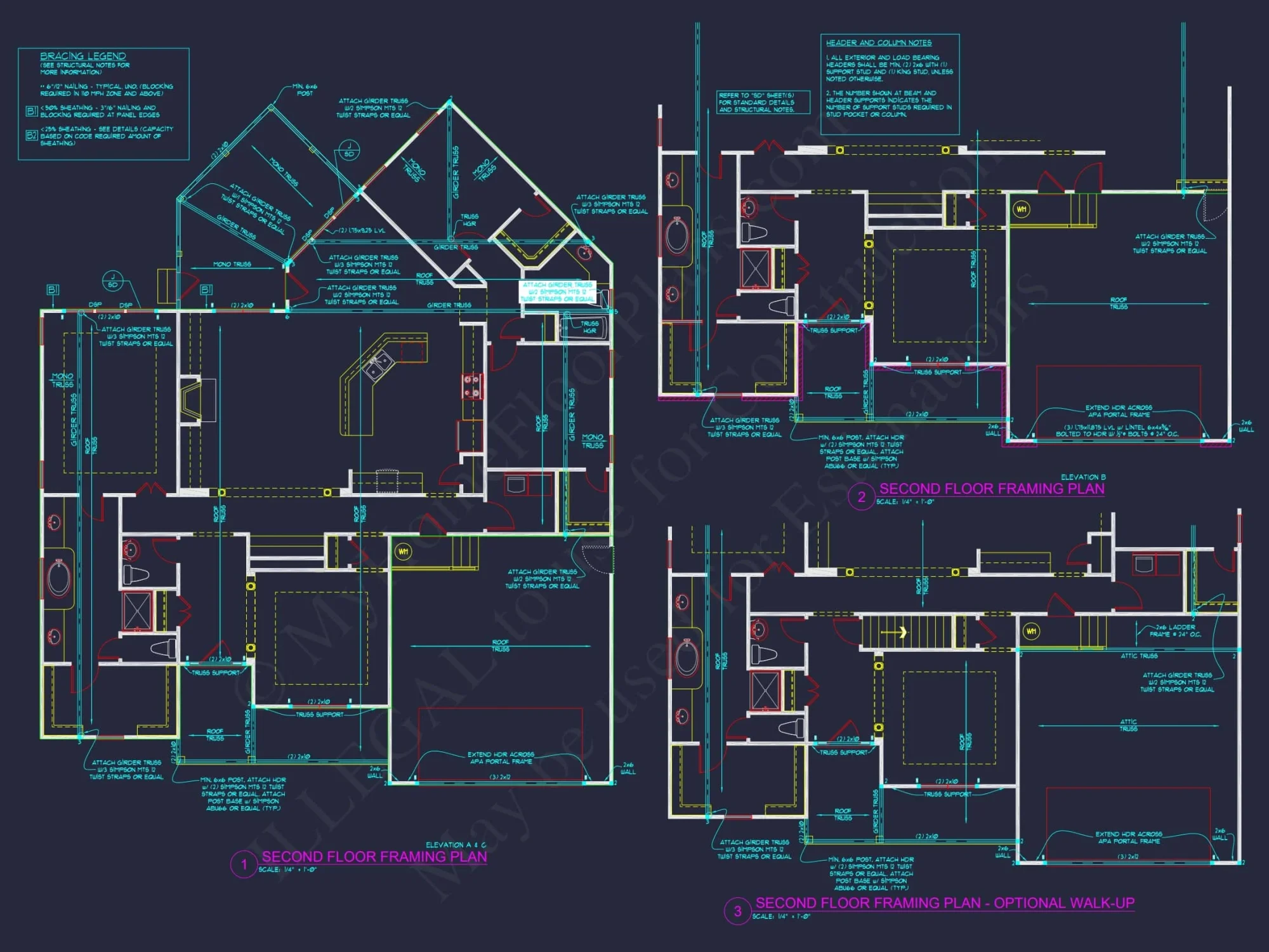 Craftsman 1.5-Story House Plan with Vaulted Ceilings & Porches