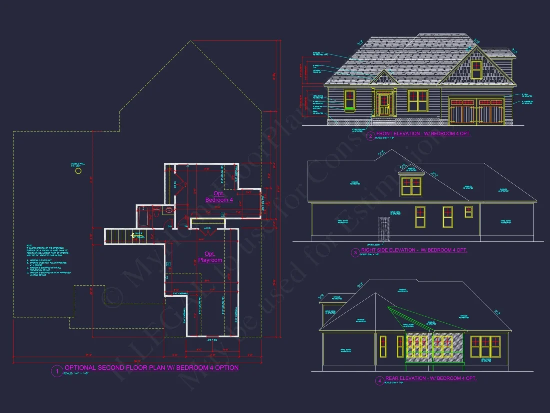 Craftsman 1.5-Story House Plan with Vaulted Ceilings & Porches