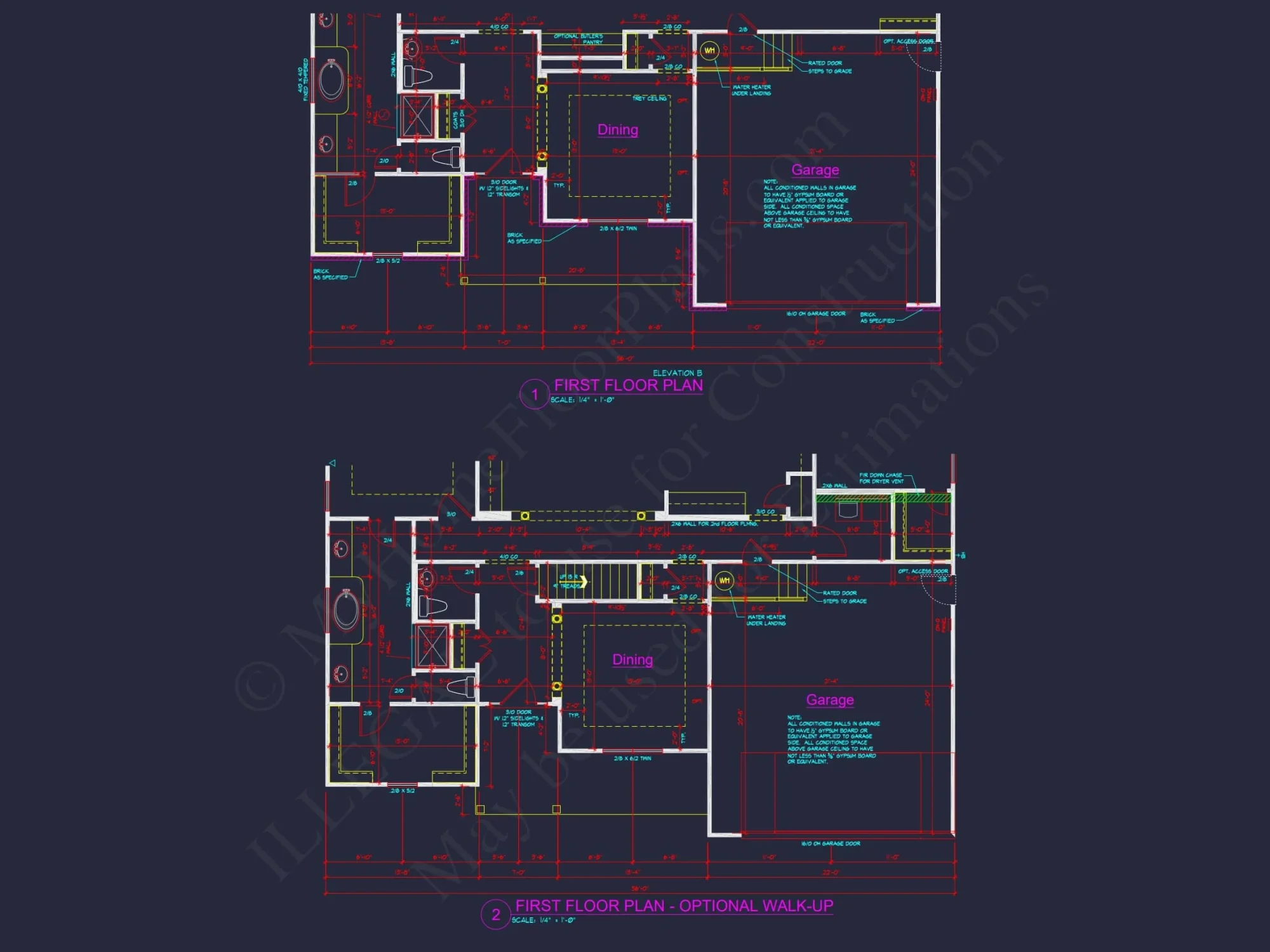 Craftsman 1.5-Story House Plan with Vaulted Ceilings & Porches