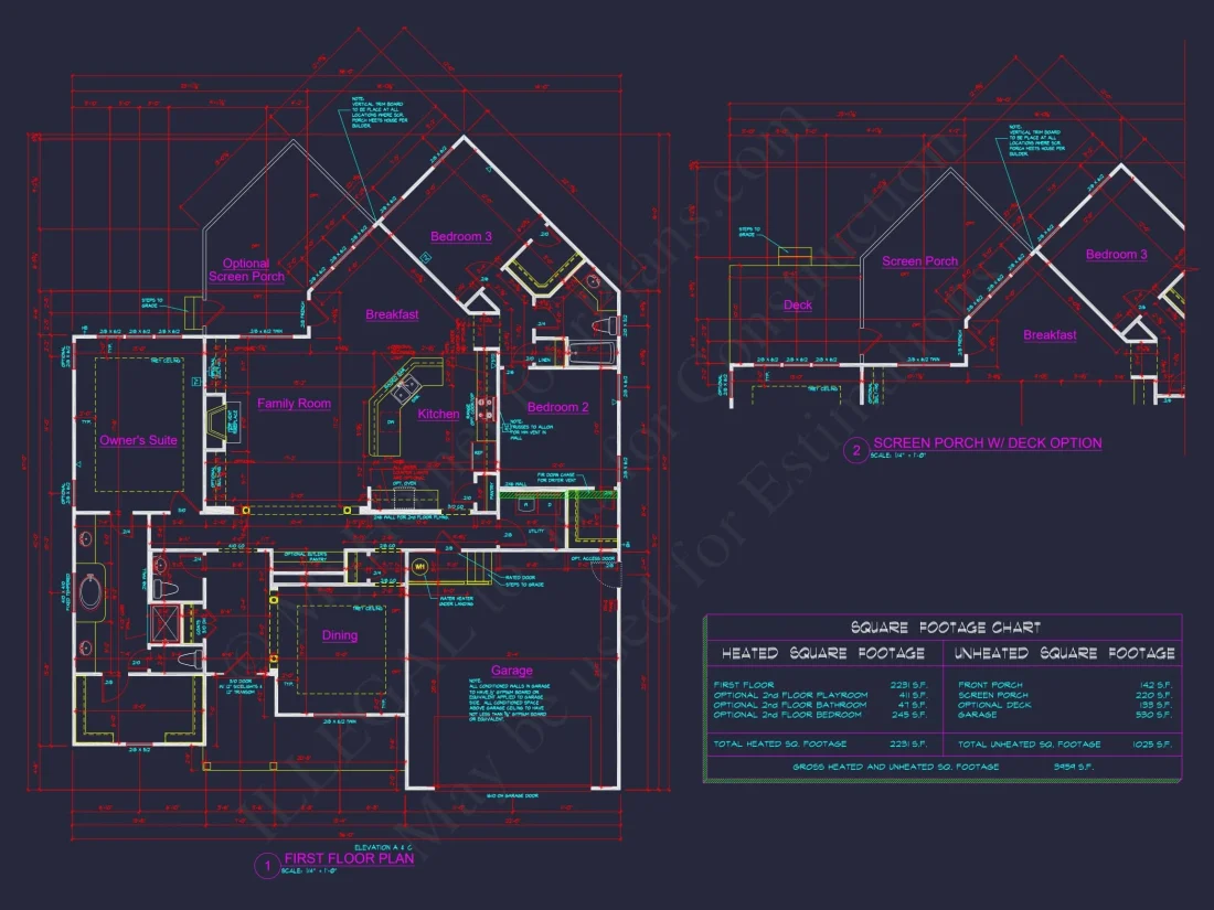 Craftsman 1.5-Story House Plan with Vaulted Ceilings & Porches