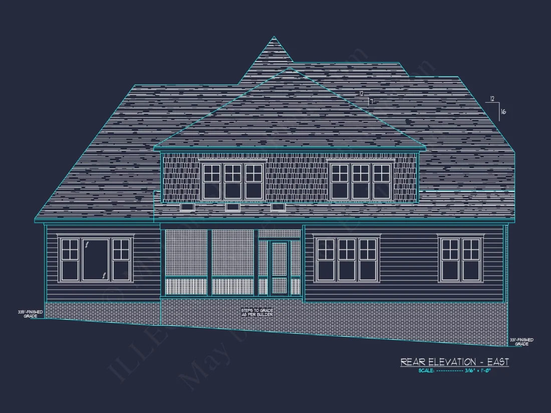 Modern Craftsman House Floor Plan with 5 Bedrooms & 3-Car Garage