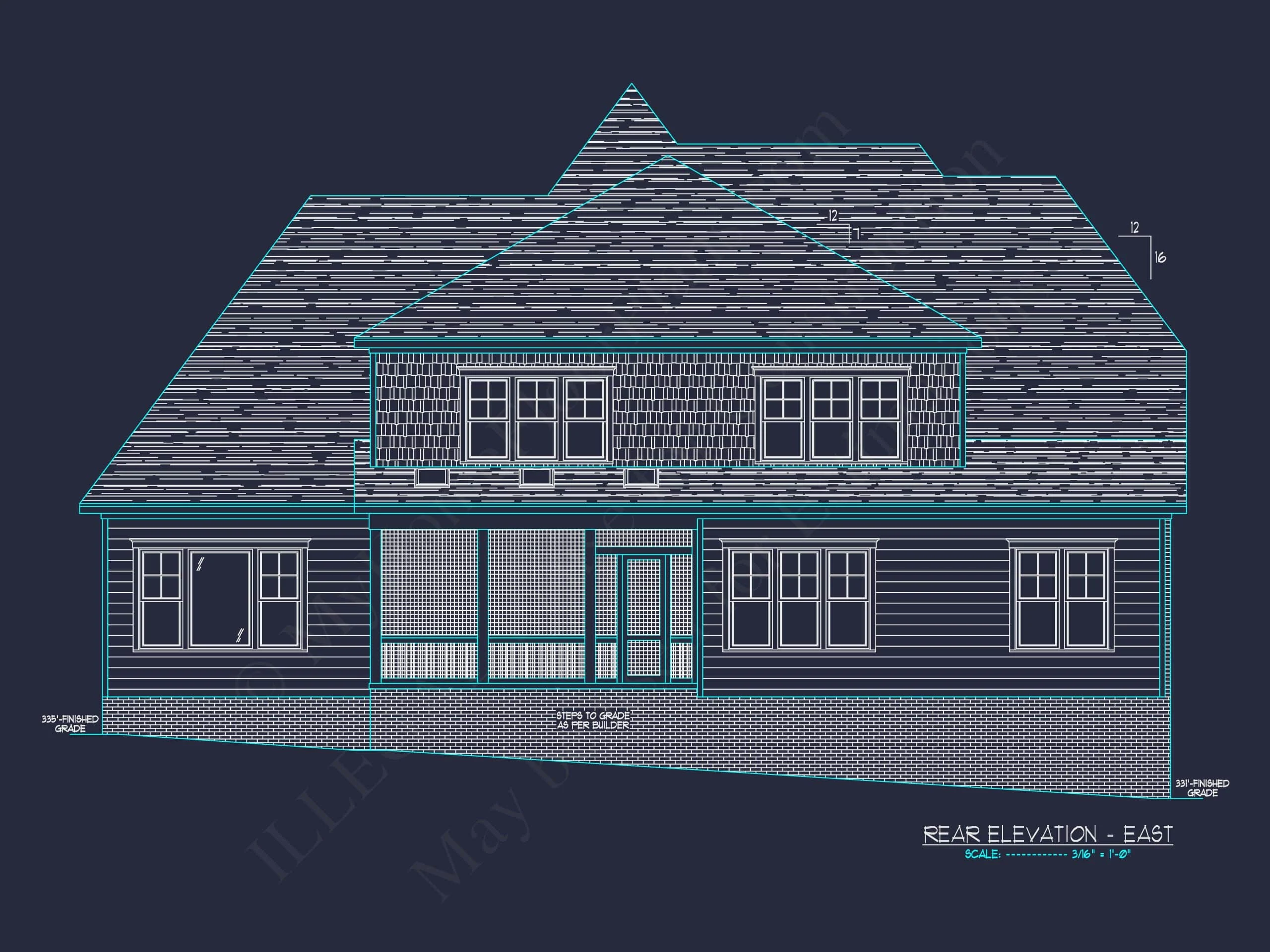 Modern Craftsman House Floor Plan with 5 Bedrooms & 3-Car Garage