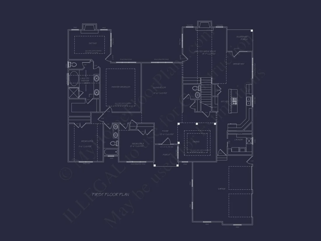 Traditional Craftsman Home Plan – 2,520 Sq. Ft. with Vaulted Ceilings & Open Layout