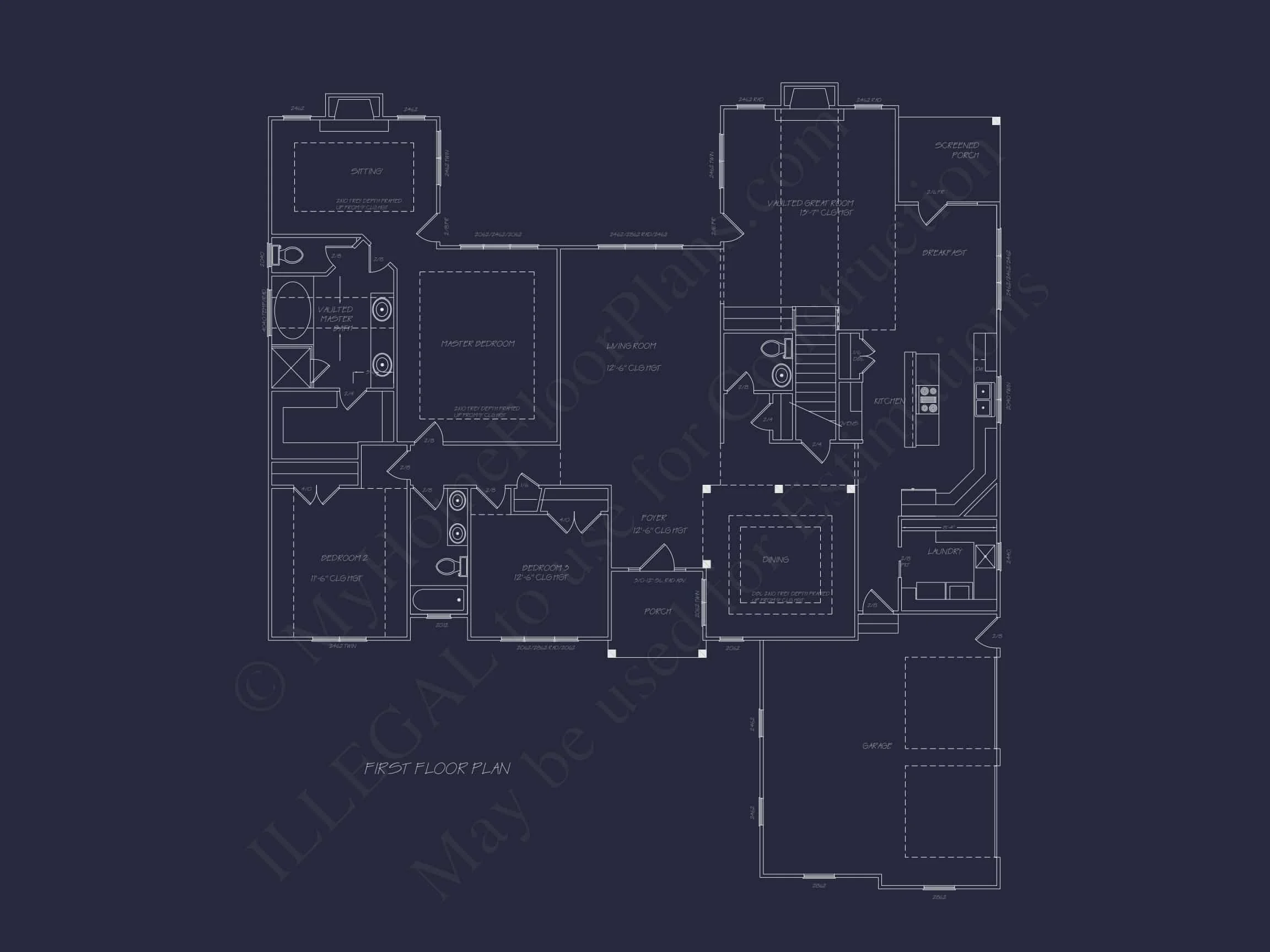 9-WRIGHT HOUSE PLAN -Traditional Home Plan - 4-Bed, 3-Bath, 2,850 SF 3 Traditional Craftsman Home Plan – 2,520 Sq. Ft. with Vaulted Ceilings & Open Layout