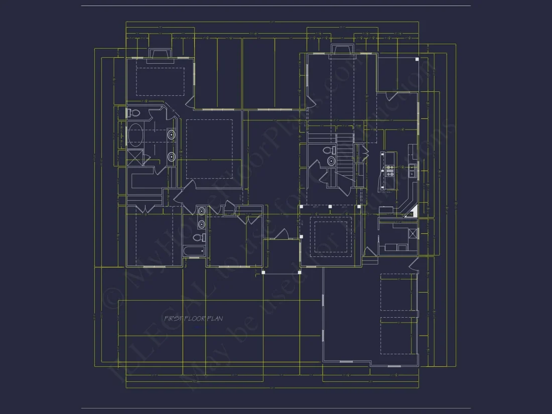 Traditional Craftsman Home Plan – 2,520 Sq. Ft. with Vaulted Ceilings & Open Layout
