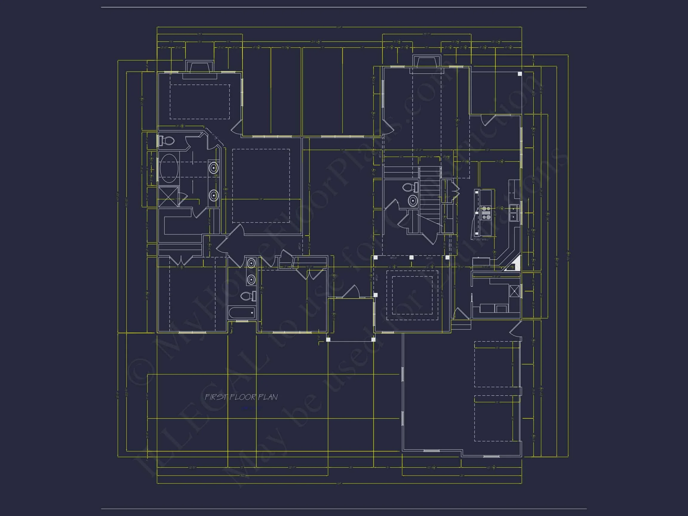 9-WRIGHT HOUSE PLAN -Traditional Home Plan - 4-Bed, 3-Bath, 2,850 SF 7 Traditional Craftsman Home Plan – 2,520 Sq. Ft. with Vaulted Ceilings & Open Layout
